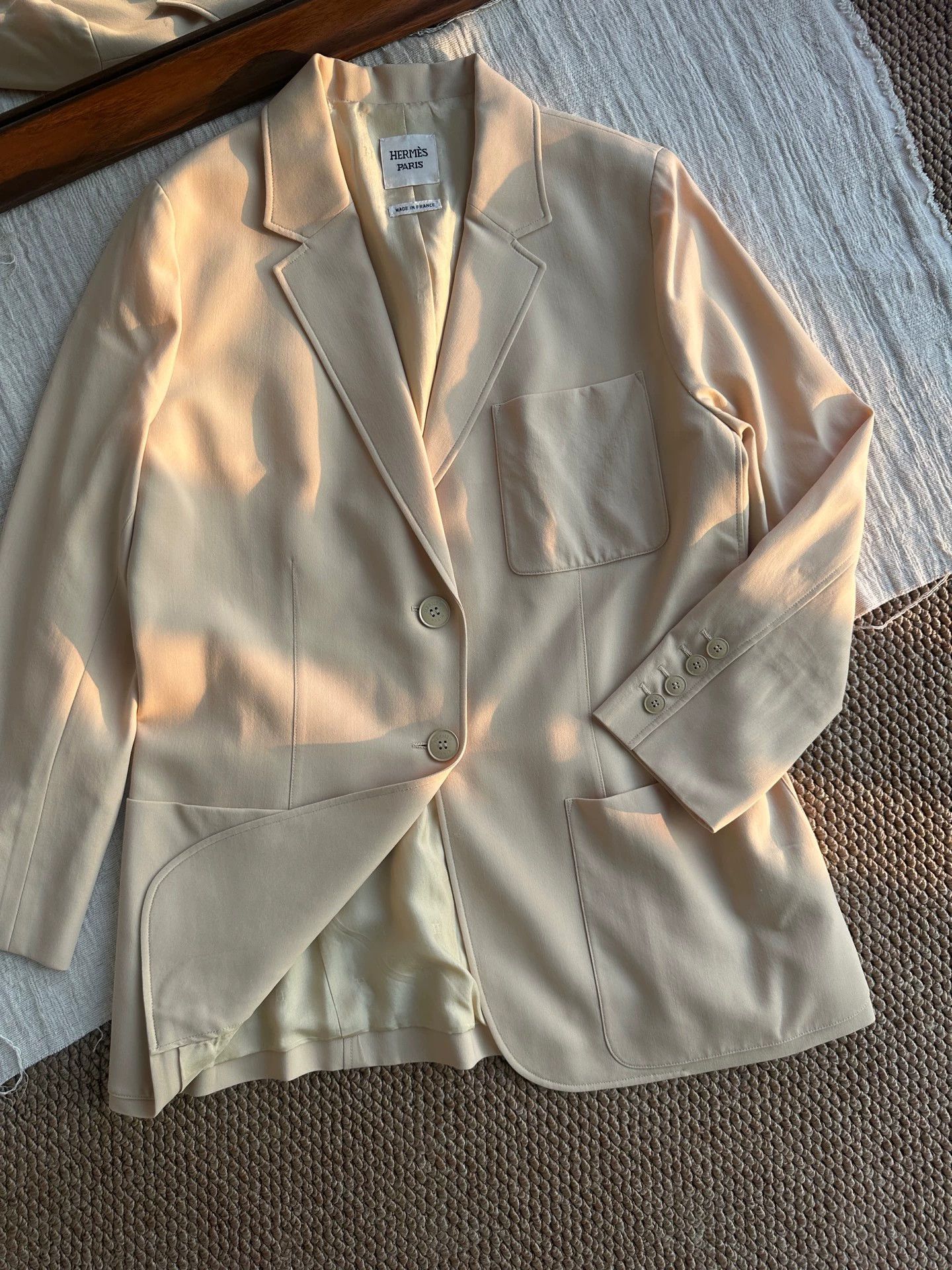 Jean Paul Gaultier HERMES JPG Gaultier business casual blazer women's beige Size S / US 4 / IT 40 - 1 Thumbnail