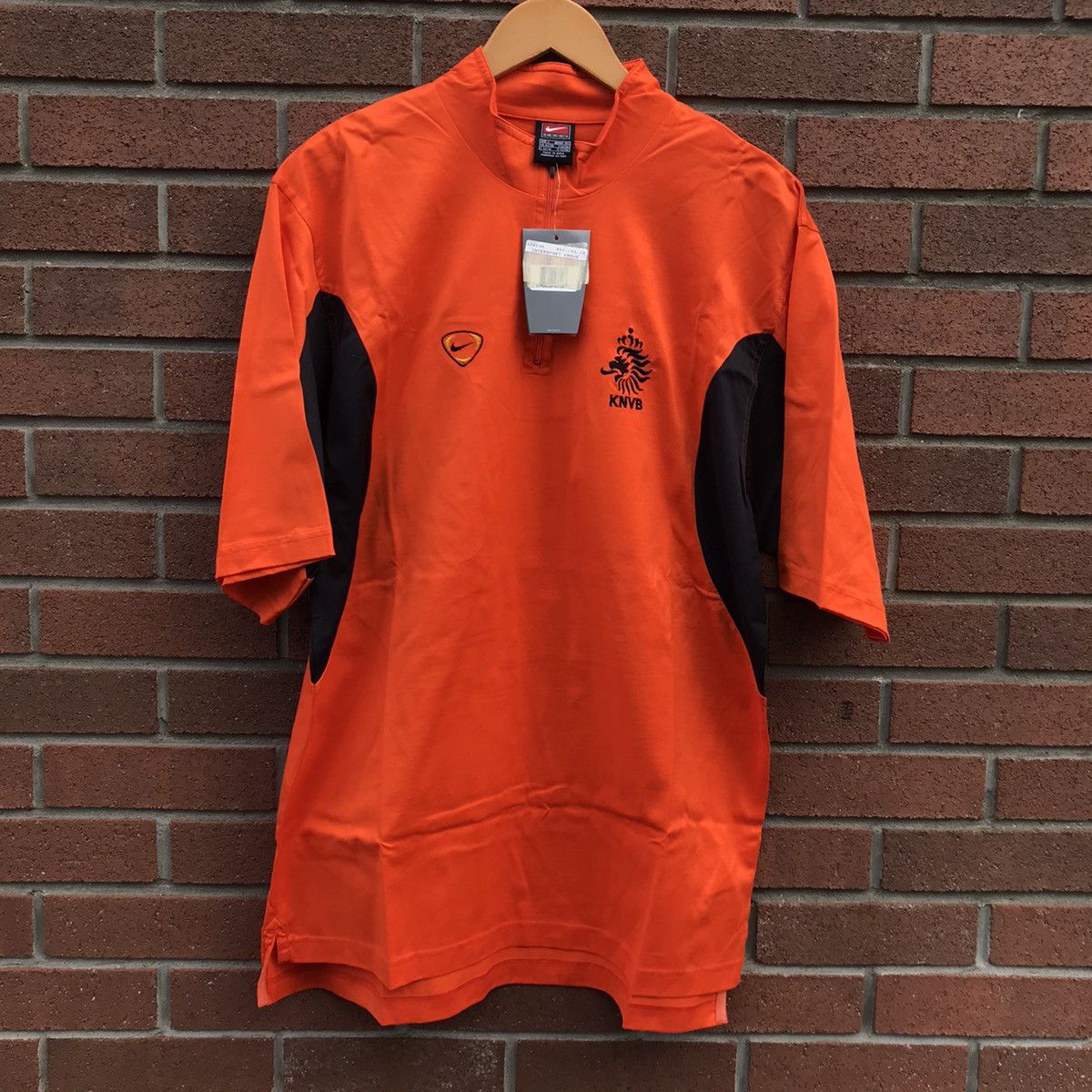 Nike × Vintage Vtg 90s Nike The Netherlands training polo jersey NWT Sz L Size US L / EU 52-54 / 3 - 2 Thumbnail