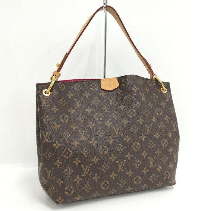Louis Vuitton Graceful PM Monogram Leather Tote Bag Brown