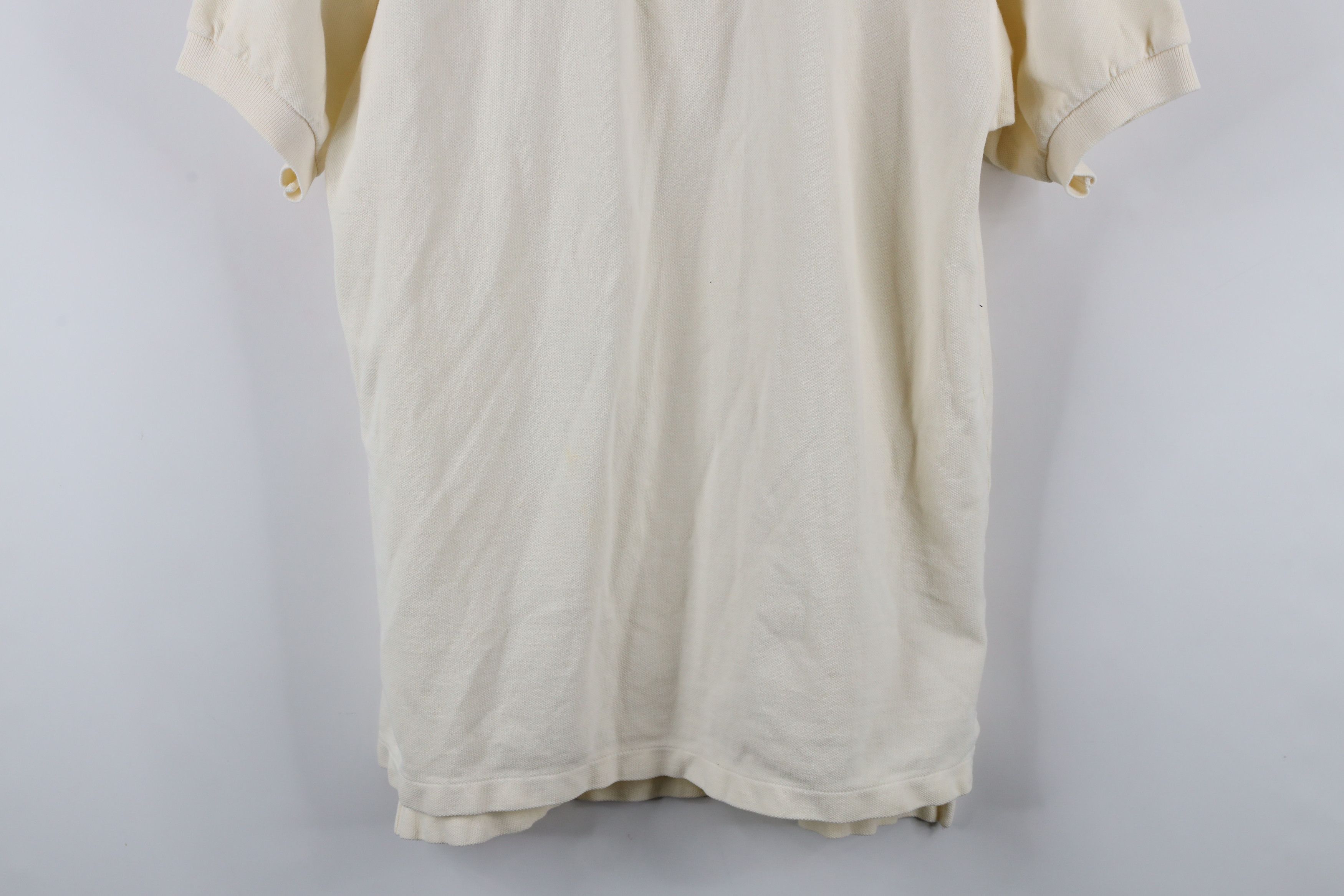 Banana Republic × Vintage Vintage 80s 90s Banana Republic Safari Polo Shirt Cream Size US L / EU 52-54 / 3 - 3 Thumbnail