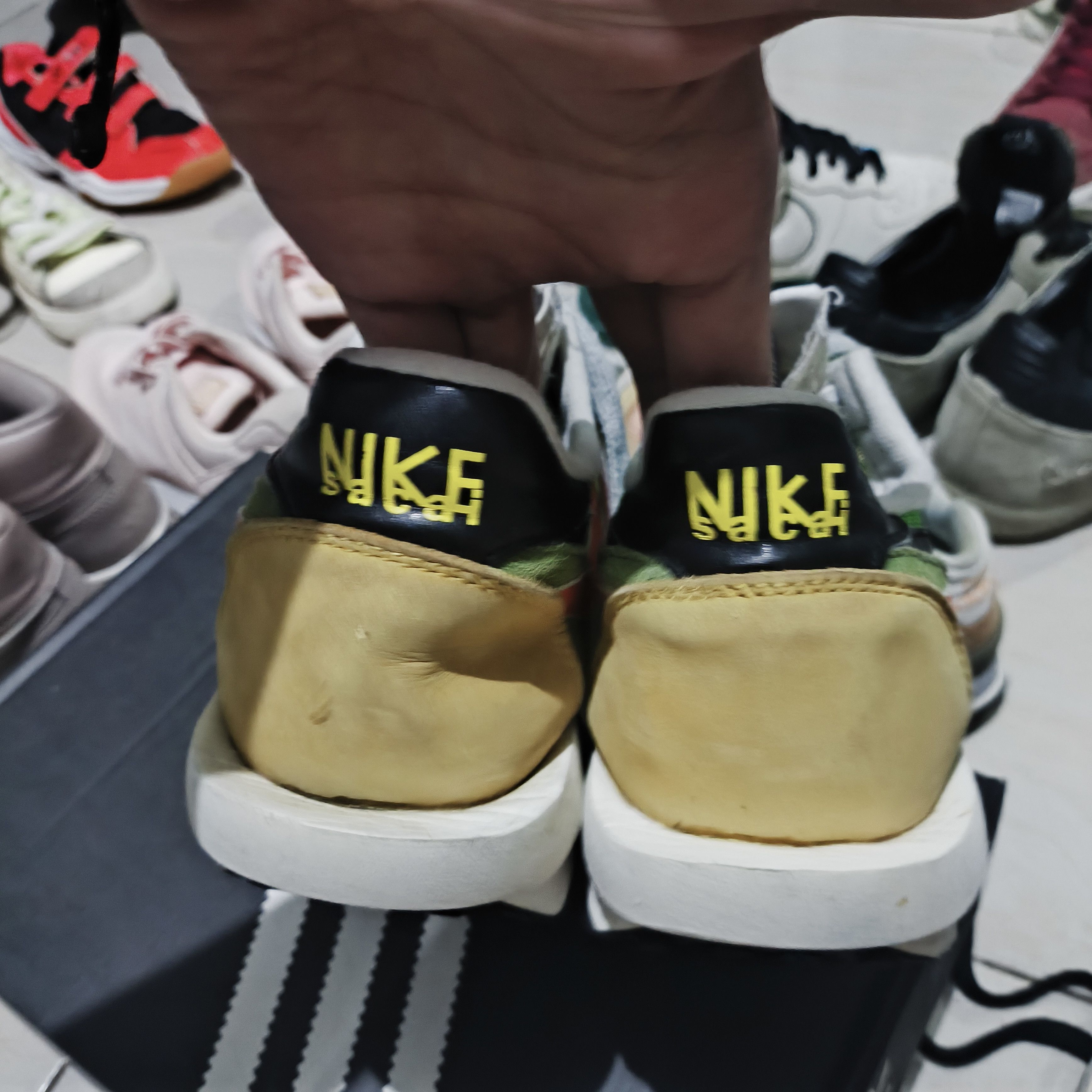 Nike × Sacai Nike sacai ld waffle green gusto shoes Size US 10.5 / EU 43-44 - 4 Thumbnail