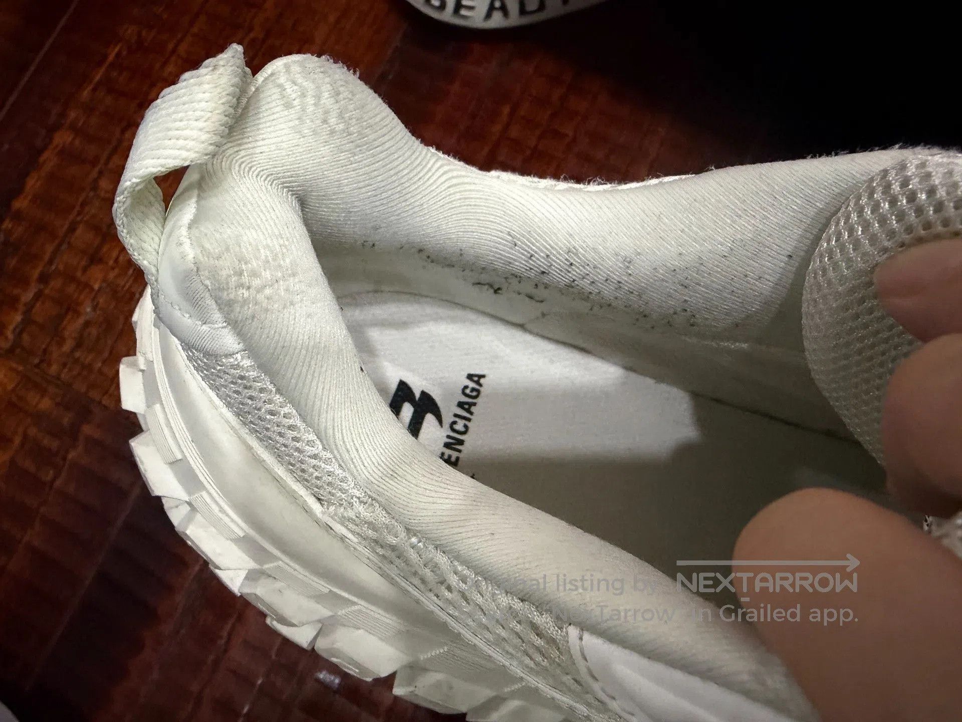 Balenciaga Balenciaga Defender White Distressed Sneakers. Size US 9 / EU 42 - 3 Thumbnail