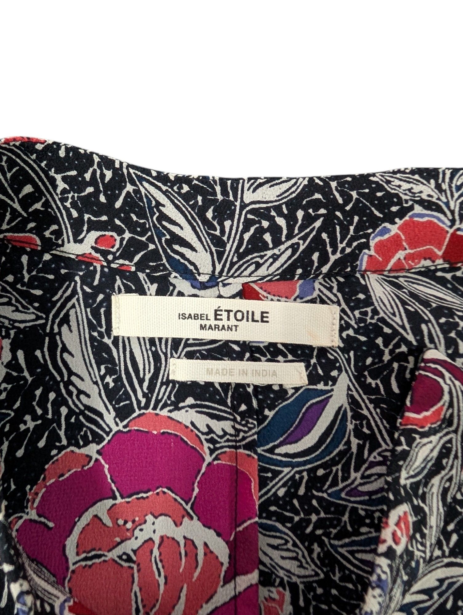 Isabel Marant Etoile Floral Print Long Sleeves Dress Size XS / US 0-2 / IT 36-38 - 6 Thumbnail