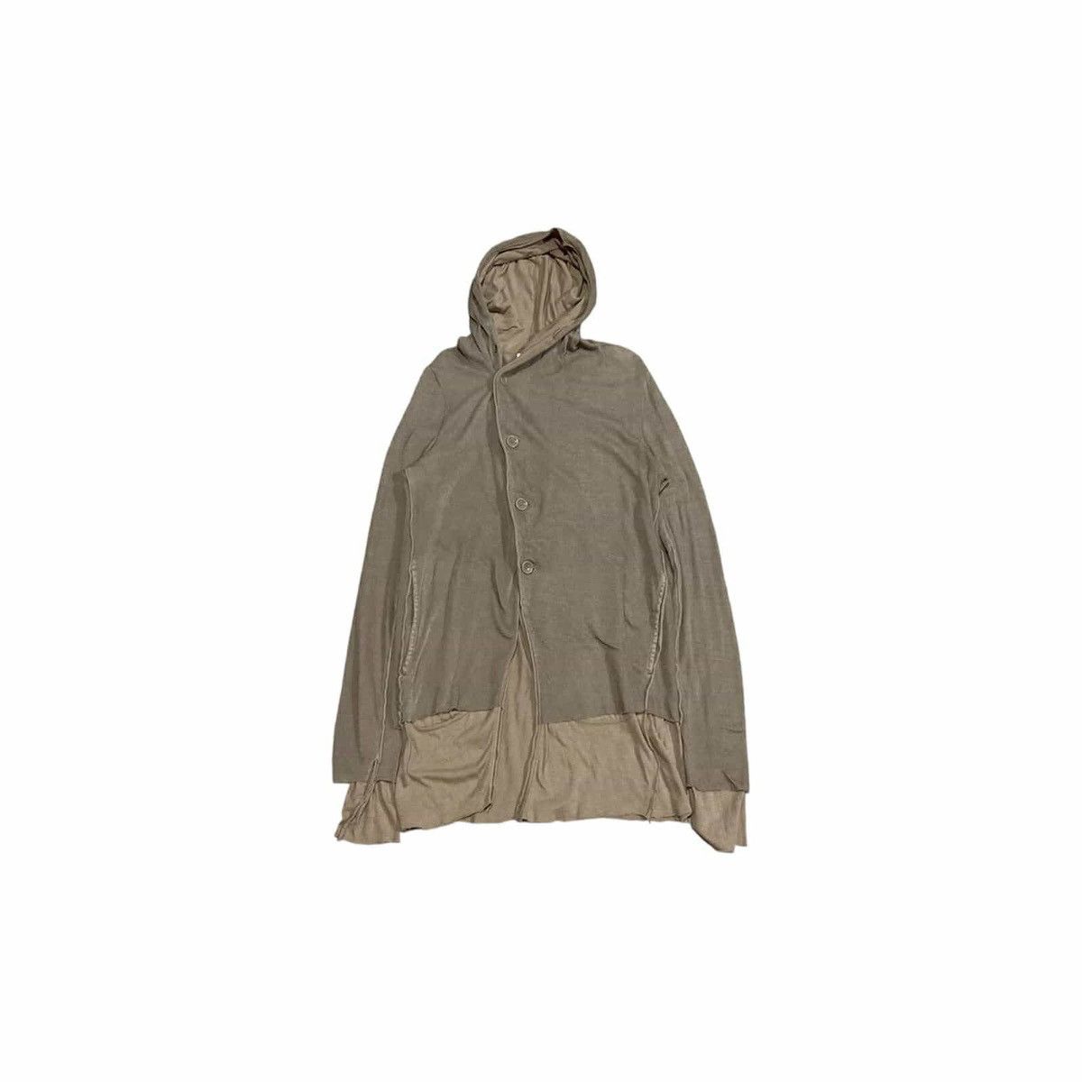 Issey Miyake × Japanese Brand 🔥Sick Y2K One Gravity Diagonal Button Double Layer Cardigan Size US L / EU 52-54 / 3 - 3 Thumbnail