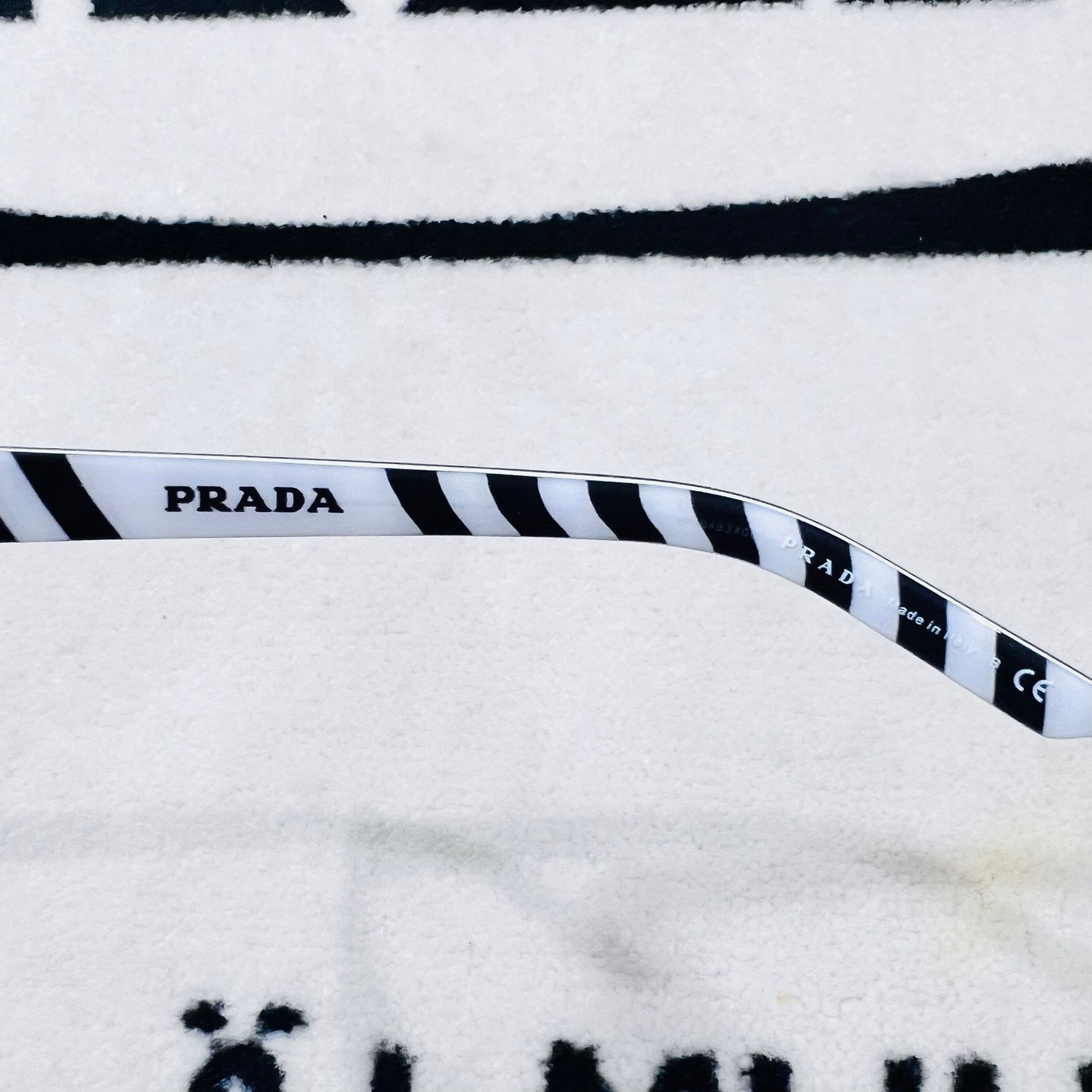 Prada Prada Camo Geometric 57mm Rectangle Sunglasses Size ONE SIZE - 6 Thumbnail