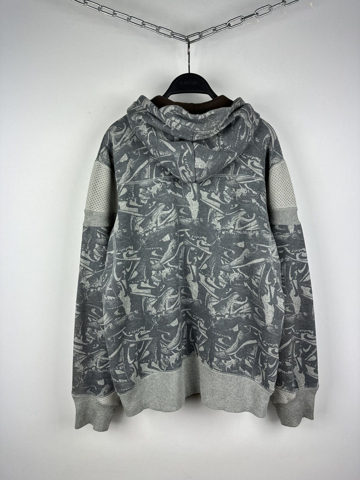 Nike × Vintage Vintage Y2K Nike Baggy Multilogo Zip Up Hoodie Size US L / EU 52-54 / 3 - 15 Thumbnail