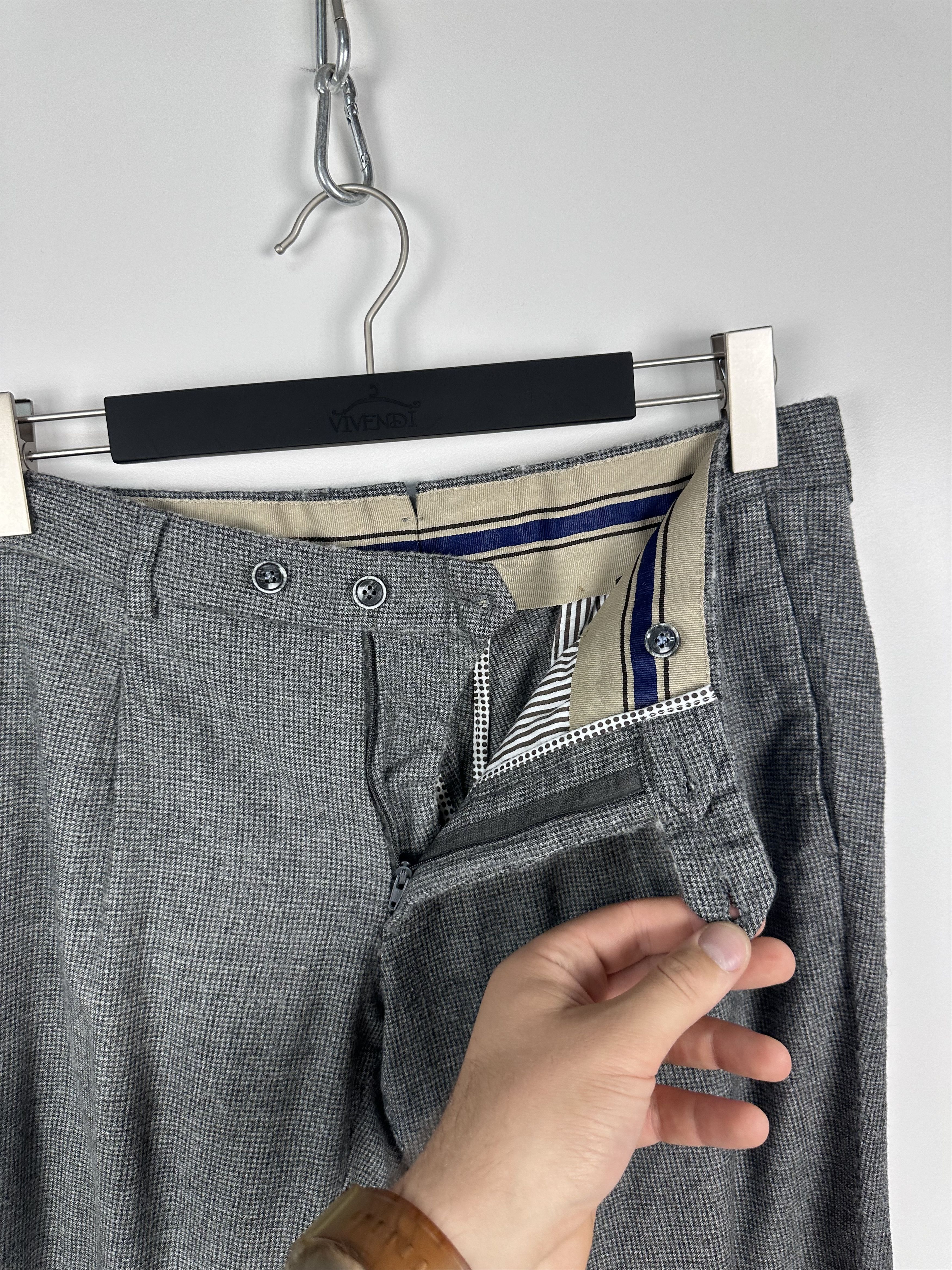 Grailed × Luigi Bianchi Luigi Bianchi Mantova Men’s Gray Wool Trousers Pant Size 50R Size 50R - 8 Thumbnail