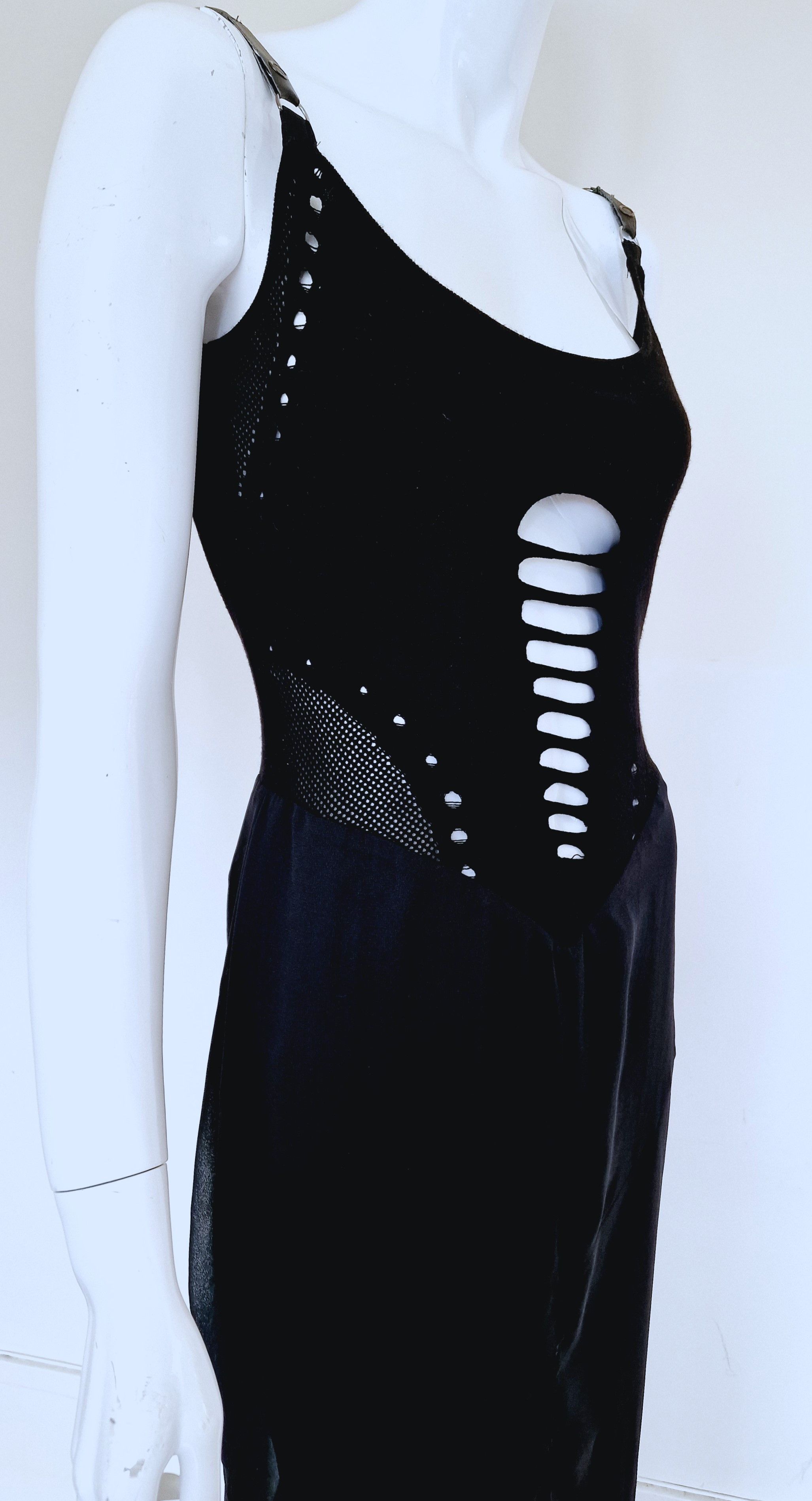 Versace Gianni Versace Cutout Cut Out Net Bondage Medium LargeDress Size M / US 6-8 / IT 42-44 - 2 Thumbnail