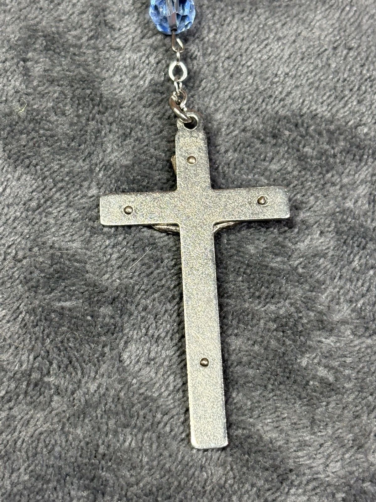 Other Vintage A.G. Inc Sterling and Bead Rosary Jesus Necklace Size ONE SIZE - 5 Thumbnail