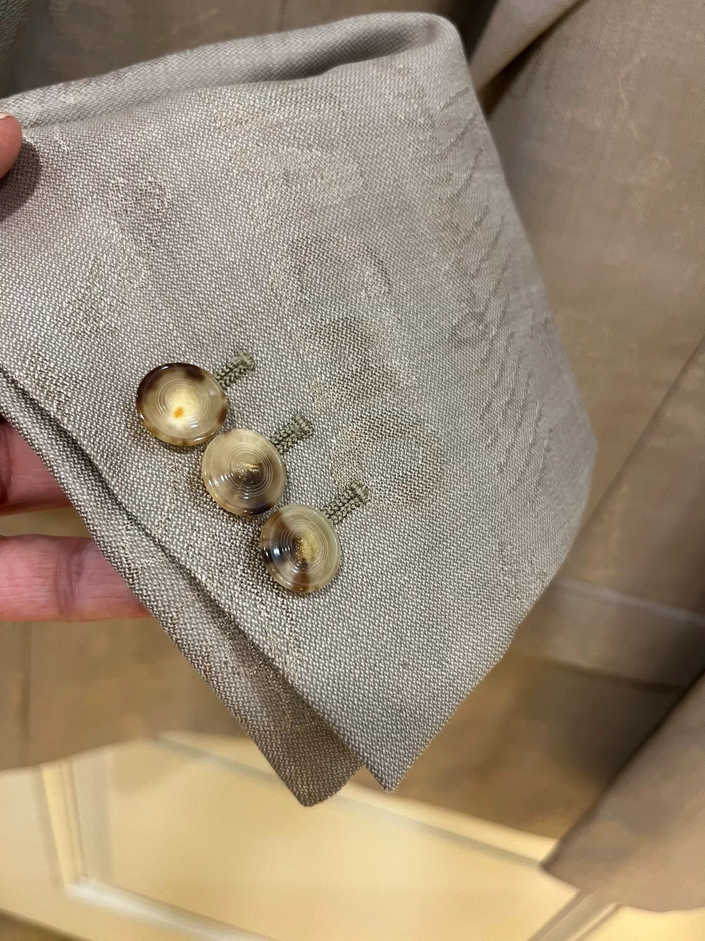 Versace Versace Beige Slim Fit Suit 46 Size US S / EU 44-46 / 1 - 3 Thumbnail