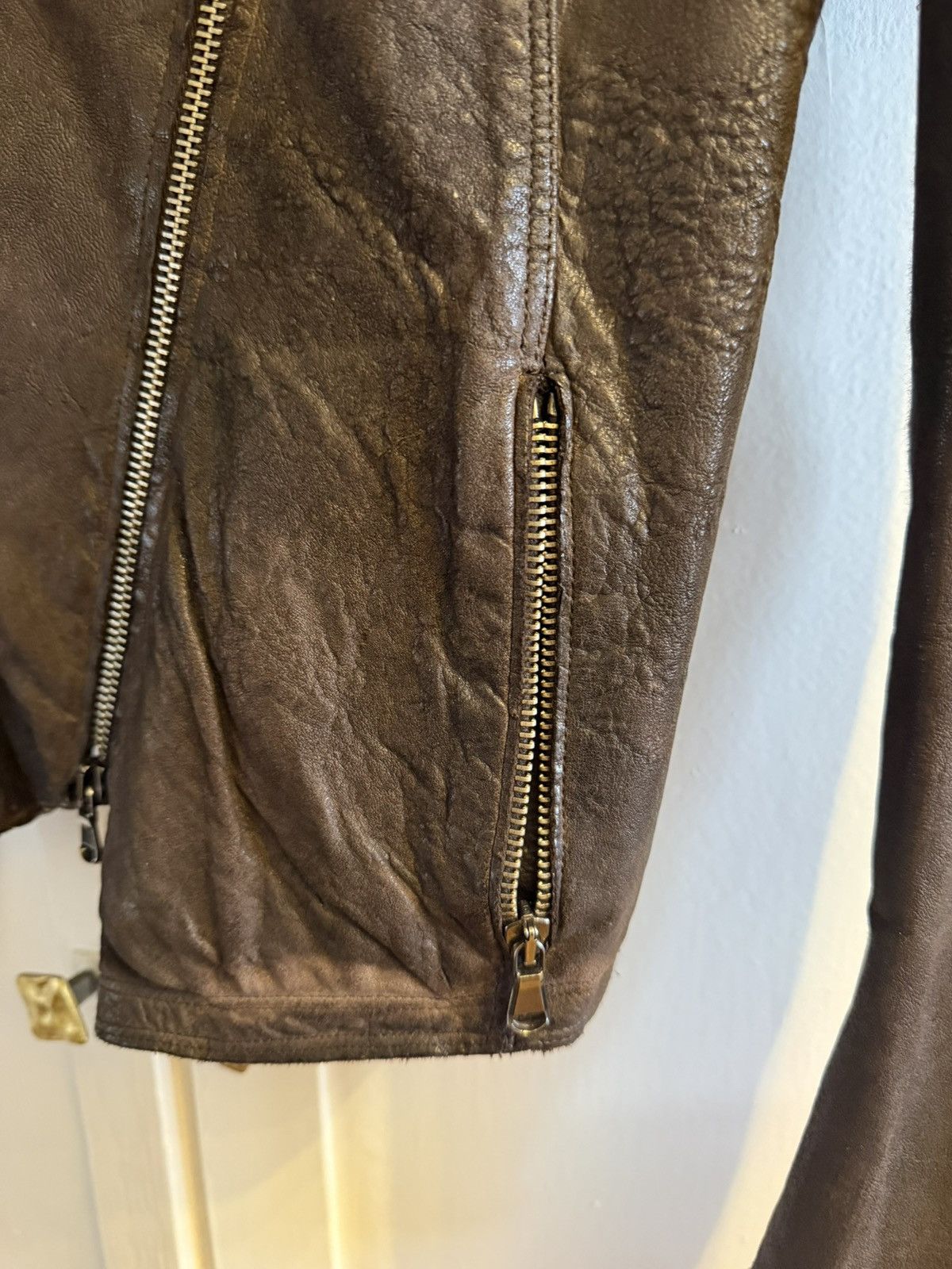 Donna Karan Leather short Jacket Size M / US 6-8 / IT 42-44 - 10 Thumbnail