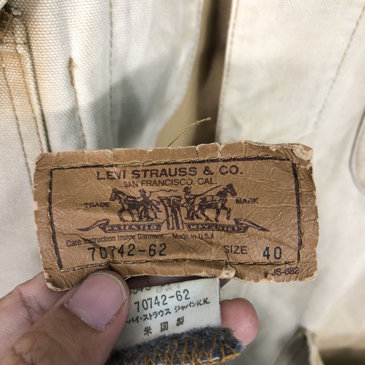 Levi's 📌Vintage Chore Jacket Duck Canvas Levi's Multi Pocket Size US M / EU 48-50 / 2 - 21 Thumbnail
