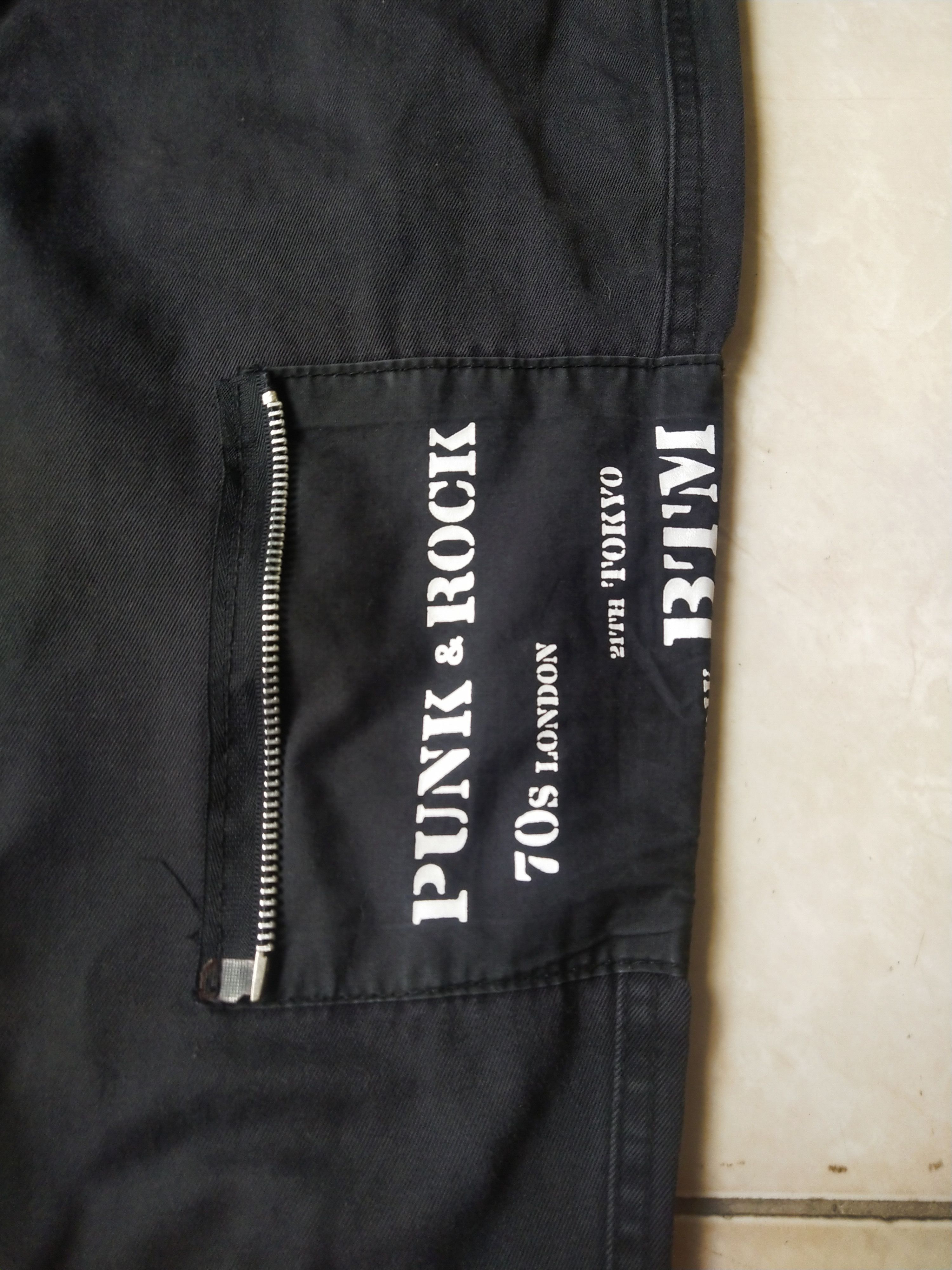 If Six Was Nine BTM Punk & Rock Black Pants – Zipper & Graphic Detail Size US 31 - 2 Thumbnail