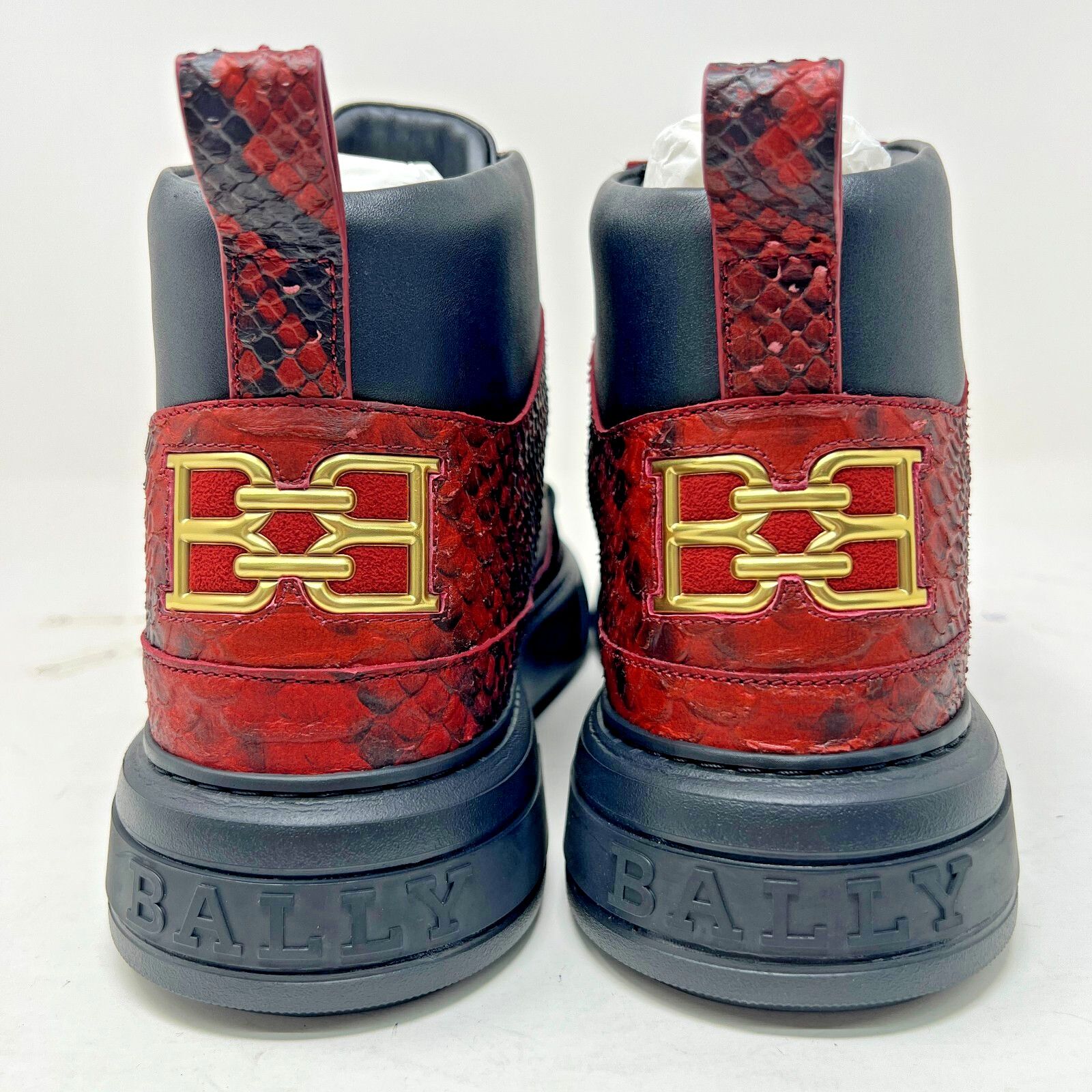 Bally BALLY Merryk Leather High Top Sneakers Red Black US 10 Size US 10 / EU 43 - 6 Thumbnail