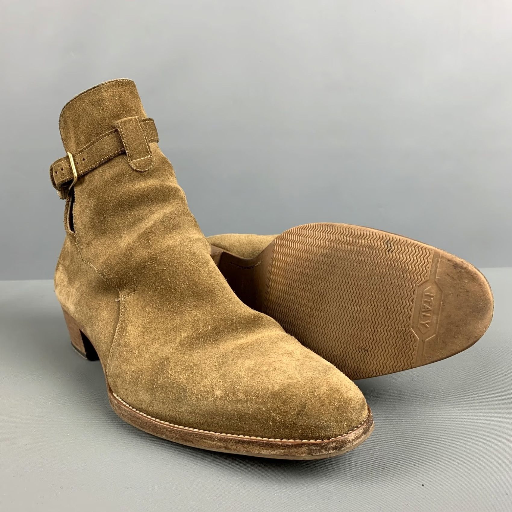 Yves Saint Laurent SAINT LAURENT Tan Leather Ankle Boots Size 7 Size US 6 / EU 39 - 5 Thumbnail
