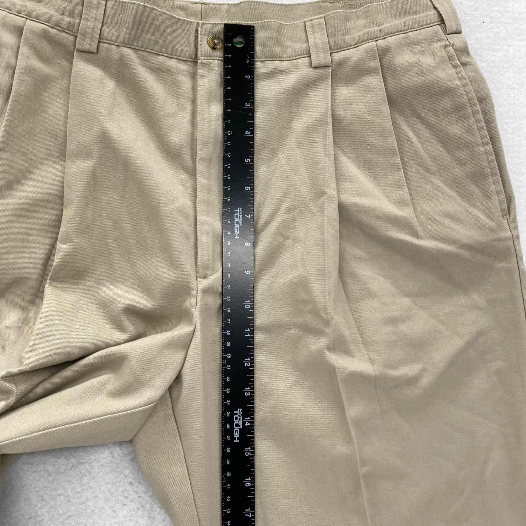 Tommy Hilfiger Vintage Tommy Hilfiger Khaki Pants Mens 38x34 Beige Wrinkle Resistant Pleated Pants Mens Size US 38 / EU 54 - 7 Thumbnail