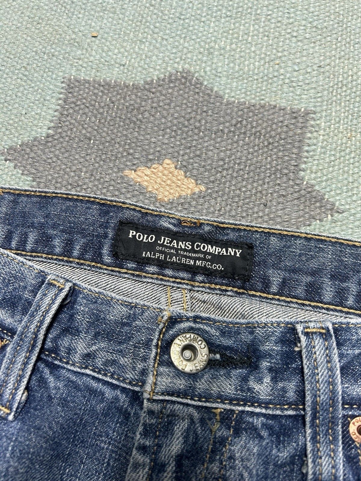 Vintage Vtg Ralph Lauren jeans Hayden relaxed straight blue 32x32 Size US 32 / EU 48 - 4 Thumbnail