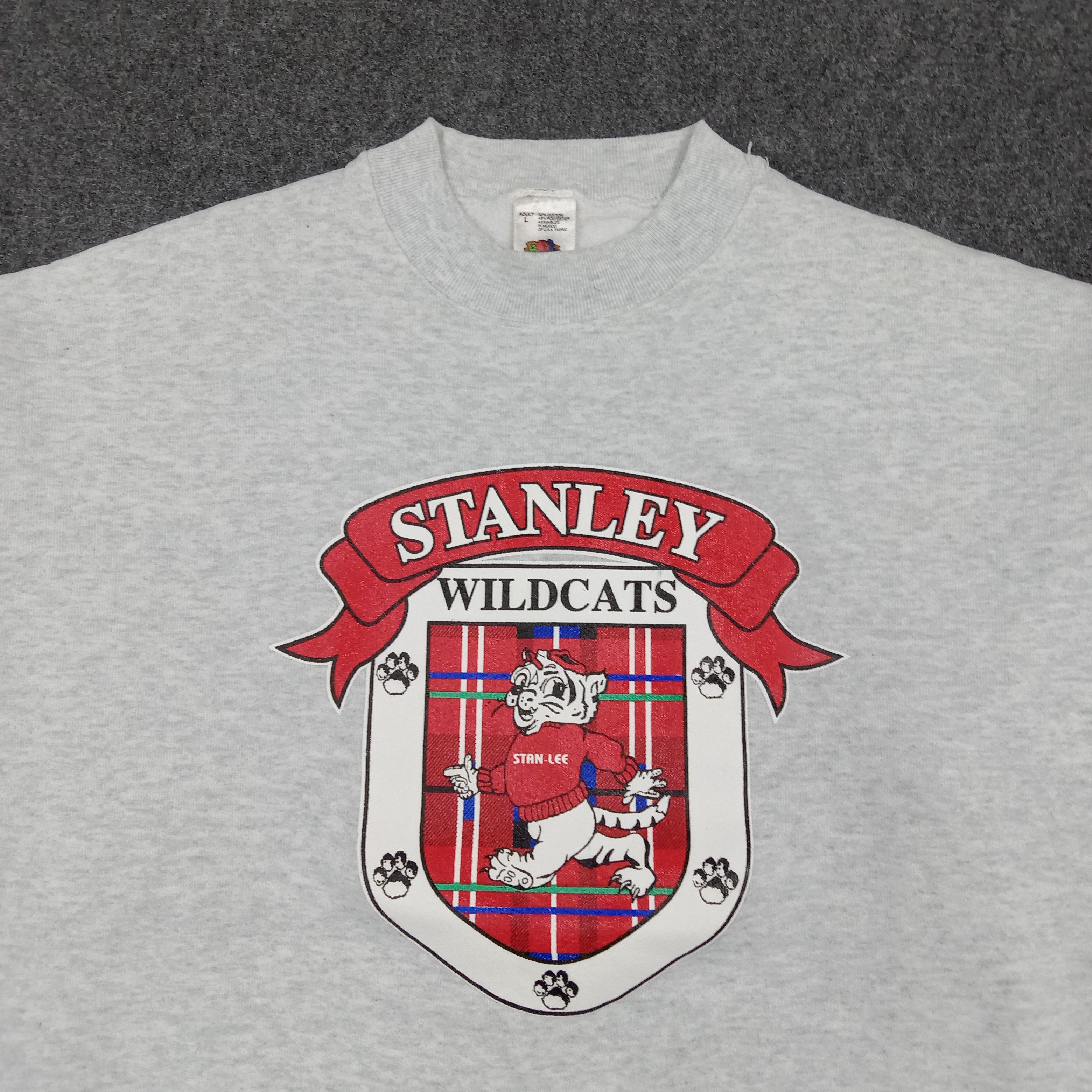 Vintage Stanley Wildcats Sweatshirt Graphic Sweatshirt C290N8 Size US M / EU 48-50 / 2 - 2 Thumbnail
