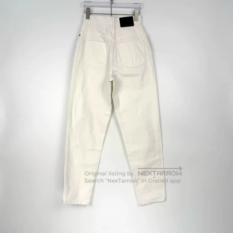 Louis Vuitton Louis Vuitton White Leather Label Jeans Size US 36 / EU 52 - 4 Thumbnail