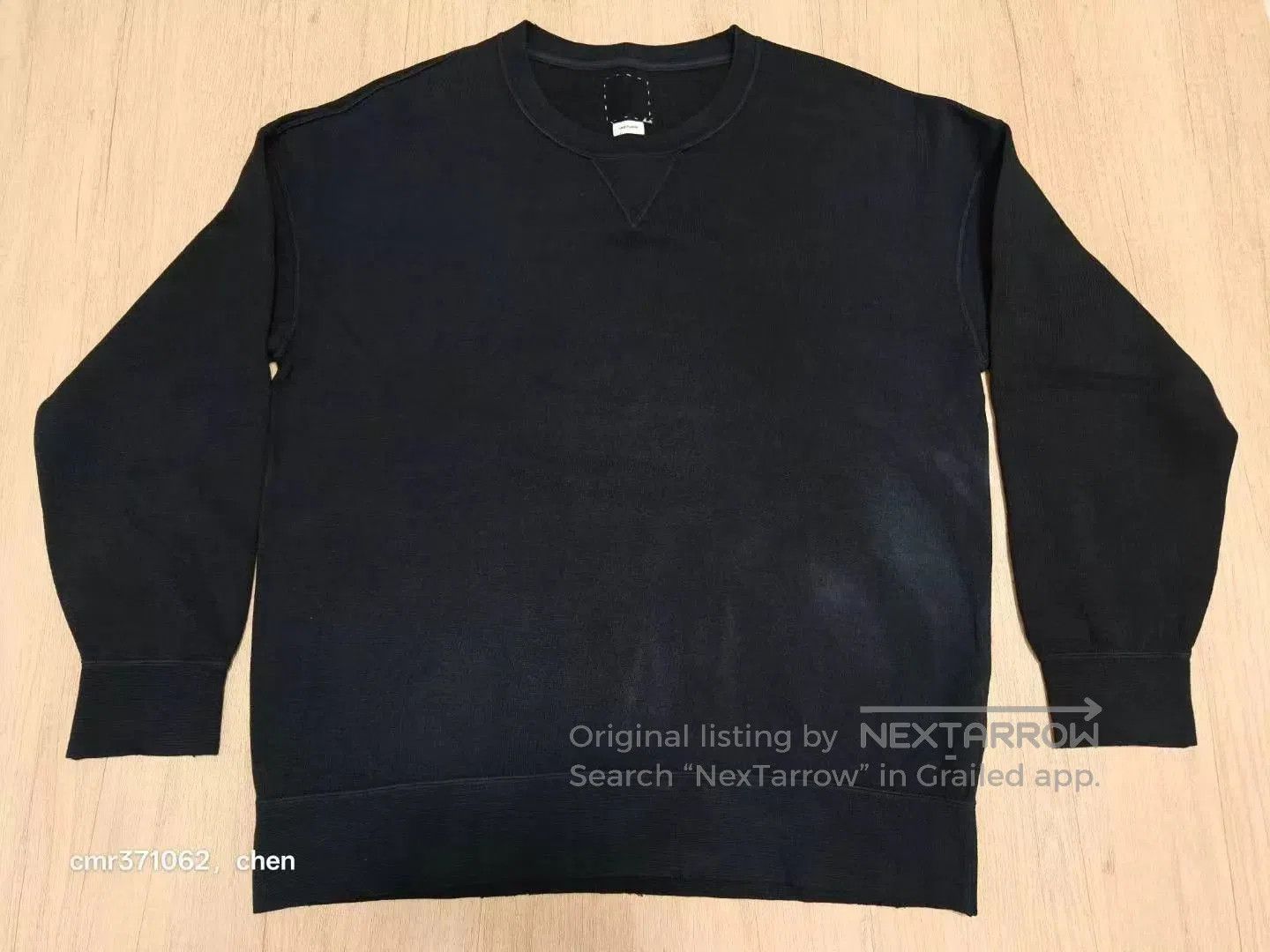 Visvim Black Long Sleeve Crew Neck Sweatshirt. Size US M / EU 48-50 / 2 - 1 Thumbnail