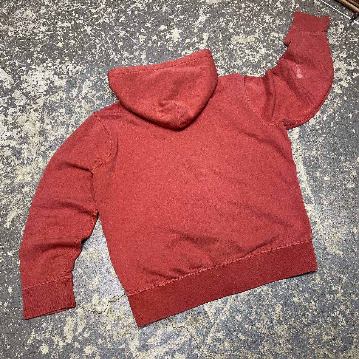 Polo Ralph Lauren × Vintage Vintage Polo Ralph Lauren Pink Salmon Zip Up Hoodie Sweatsh Size US XL / EU 56 / 4 - 12 Thumbnail