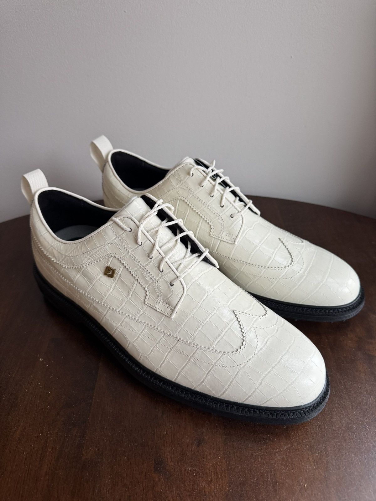 Aime Leon Dore ALD / FootJoy Croc-Embossed Premiere Series Marquis Size US 13 / EU 46 - 1 Thumbnail