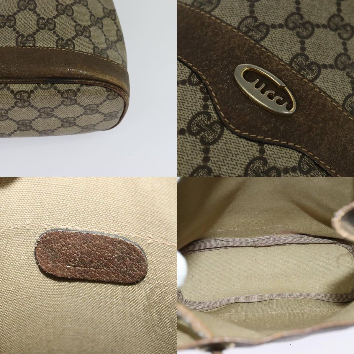 Gucci GUCCI GG Supreme Shoulder Bag Pvc Beige Size ONE SIZE - 11 Thumbnail