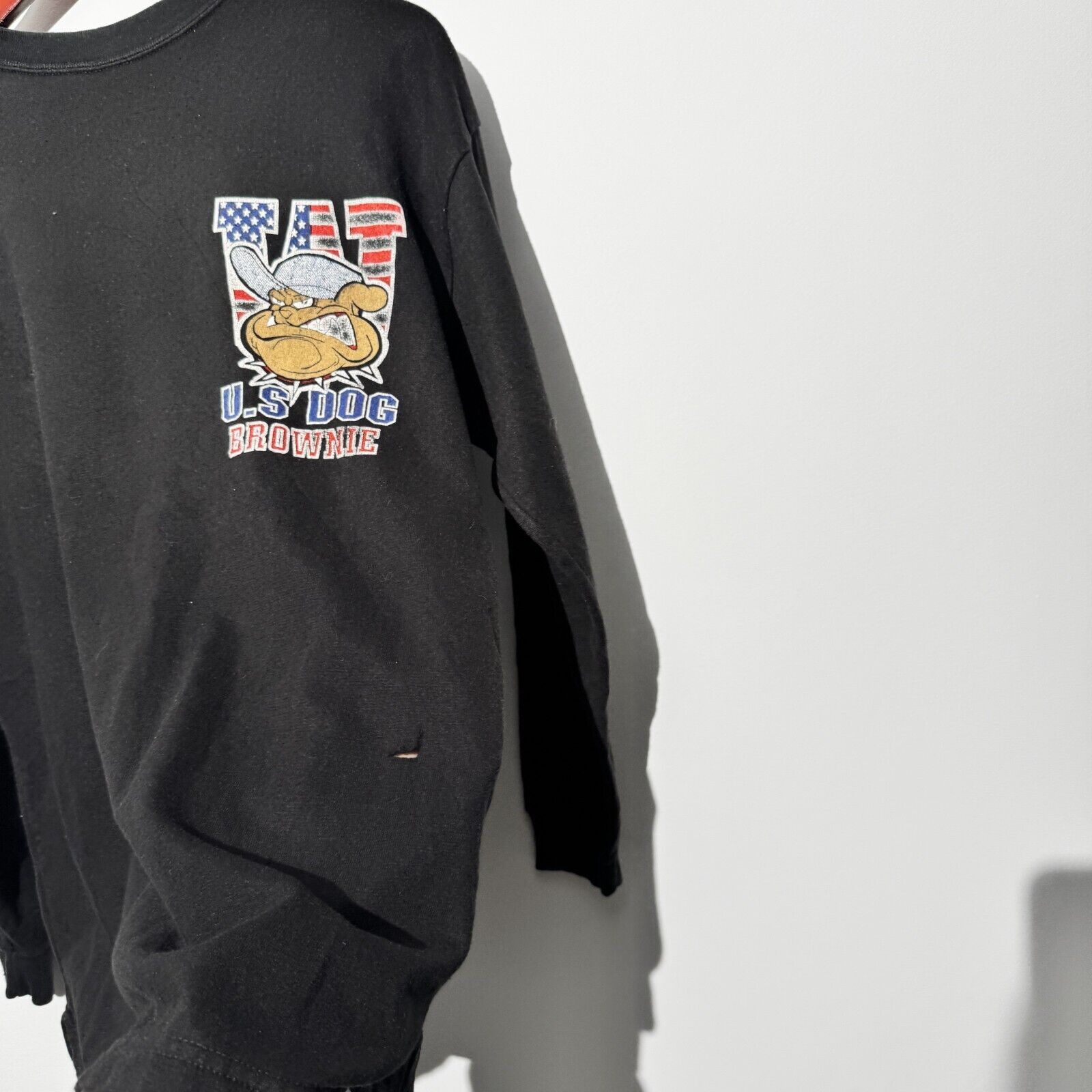 Vintage Vintage Unisex Black Cotton Crewneck Size M Regular Fit Size US M / EU 48-50 / 2 - 9 Thumbnail
