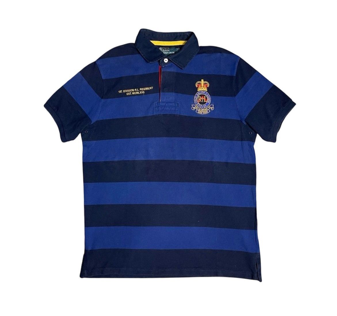 Polo Ralph Lauren × Vintage Polo Ralph Lauren Striped PRLC Polos Size US L / EU 52-54 / 3 - 1 Thumbnail