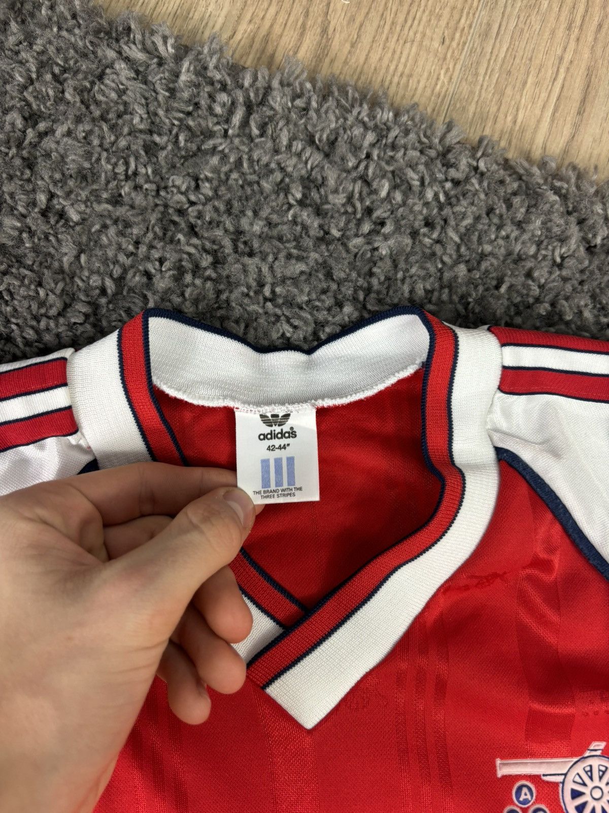 Adidas × Vintage RARE Arsenal Home Shirt 1988 - 1990 Adidas / JVC Jersey Size US M / EU 48-50 / 2 - 6 Thumbnail
