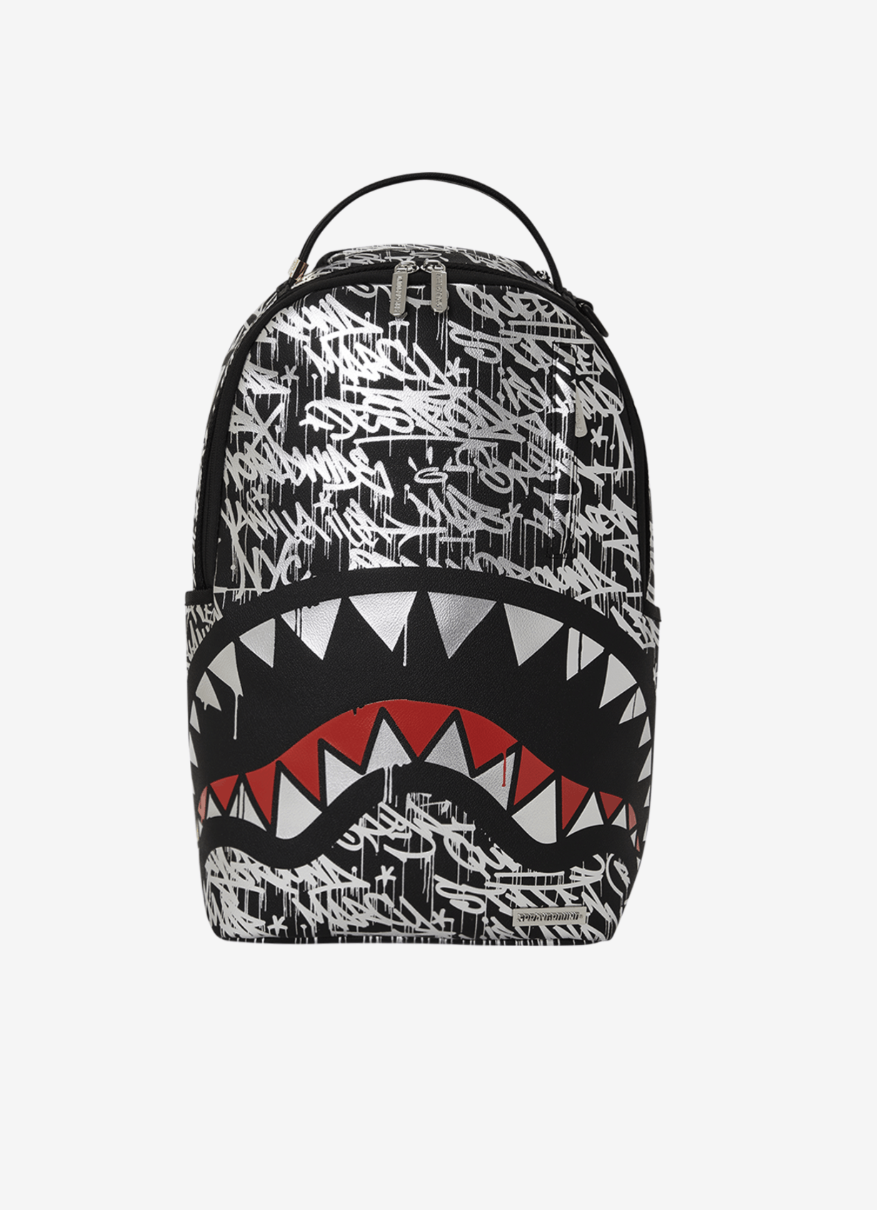 image of Sprayground Reflective Street Life Backpack in Black/Silver, Men's