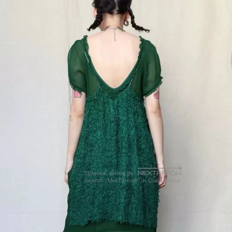 Undercover UNDERCOVER Multi-layer Green Dress. Size M / US 6-8 / IT 42-44 - 7 Thumbnail