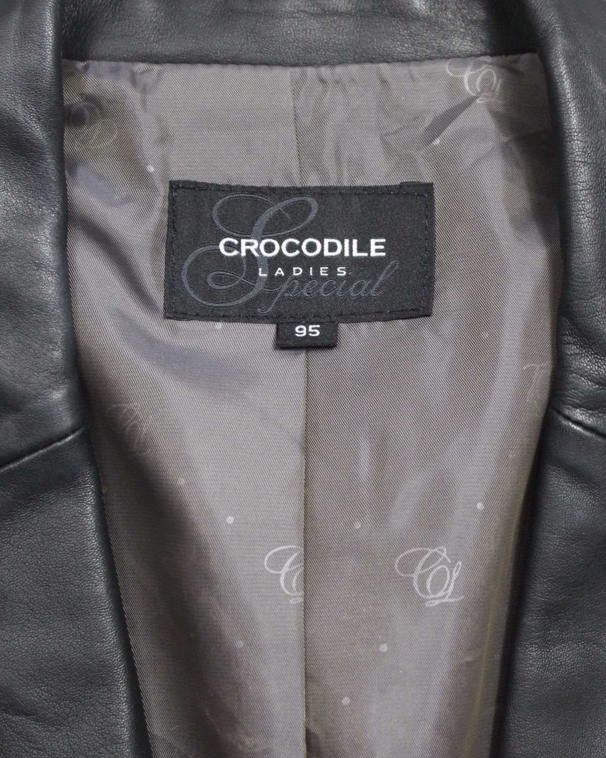 Leather CROCODILE LADIES LAMBSKINS LEATHER BLAZER Size M / US 6-8 / IT 42-44 - 4 Thumbnail