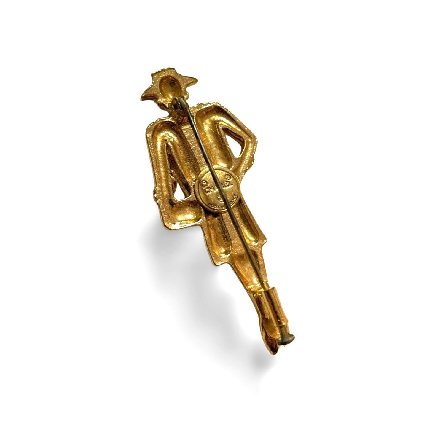 Chanel Vintage CHANEL Gold tone brooch in Chanel mademoiselle Size ONE SIZE - 5 Thumbnail