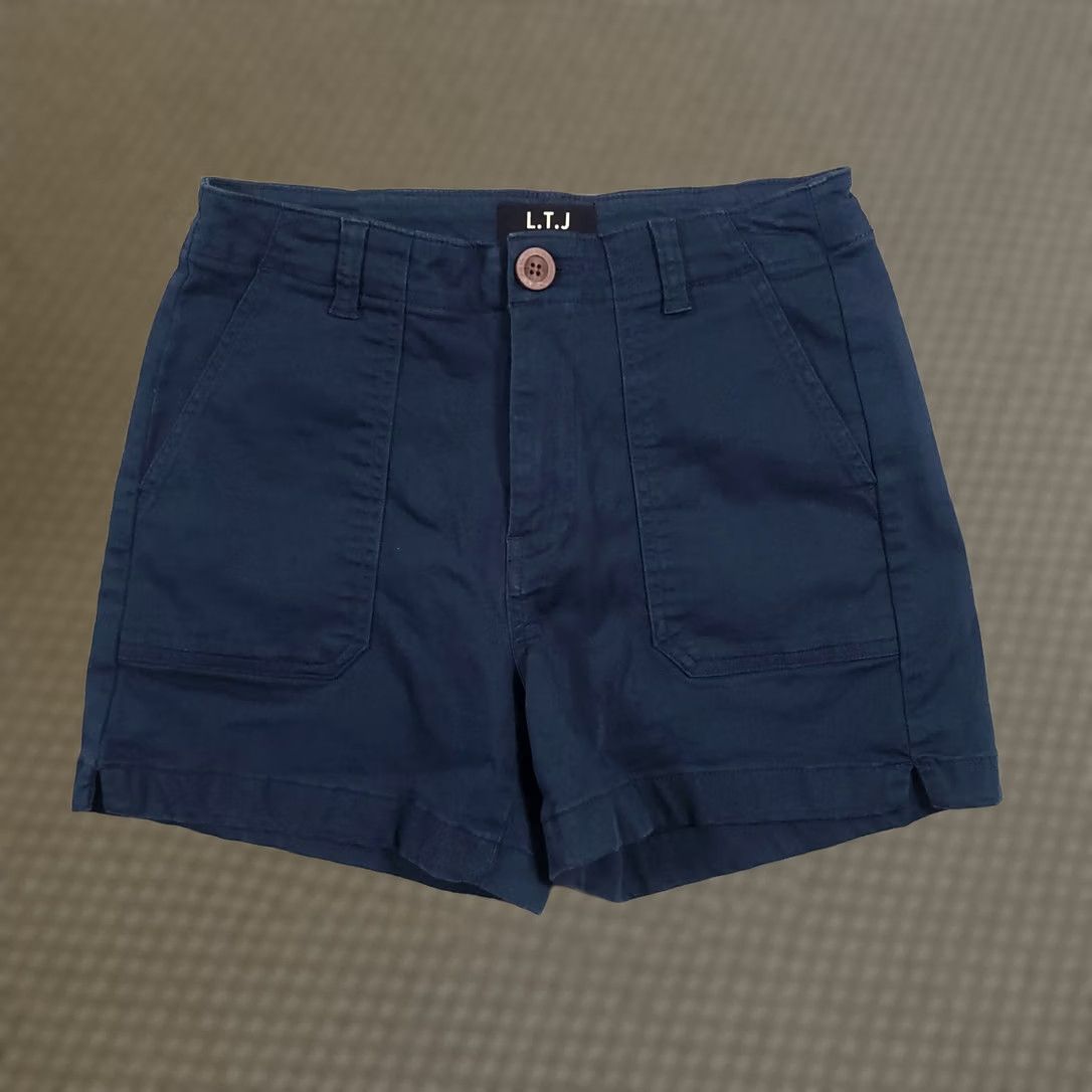 Vintage Letter to Juliet L.T.J. Shorts Women's Small Blue Chino Pockets Casual Size 28" / US 6 / IT 42 - 1 Thumbnail