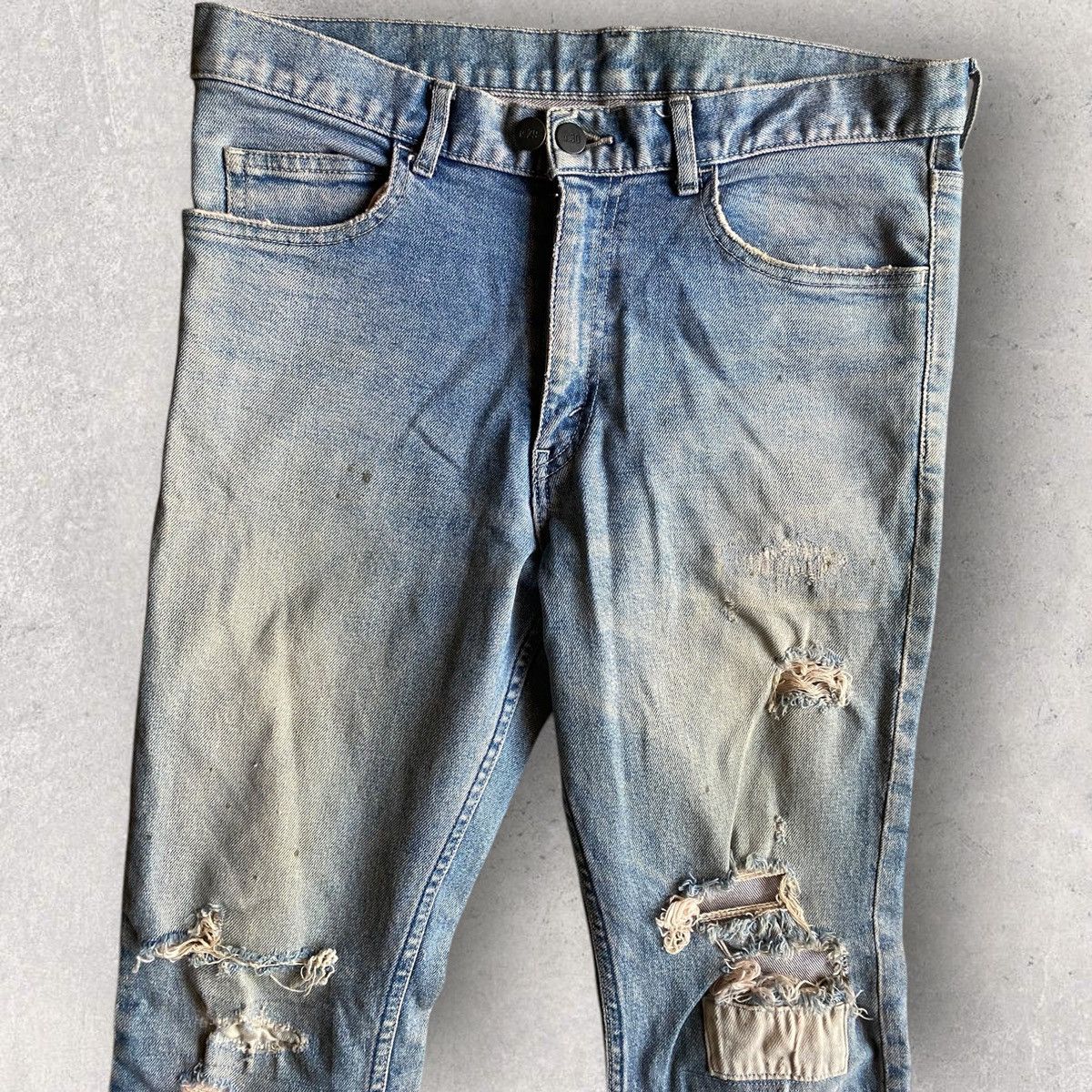 N.Hoolywood N.Hoolywood Distress Bootcut Stretch Denim Size US 30 / EU 46 - 4 Thumbnail