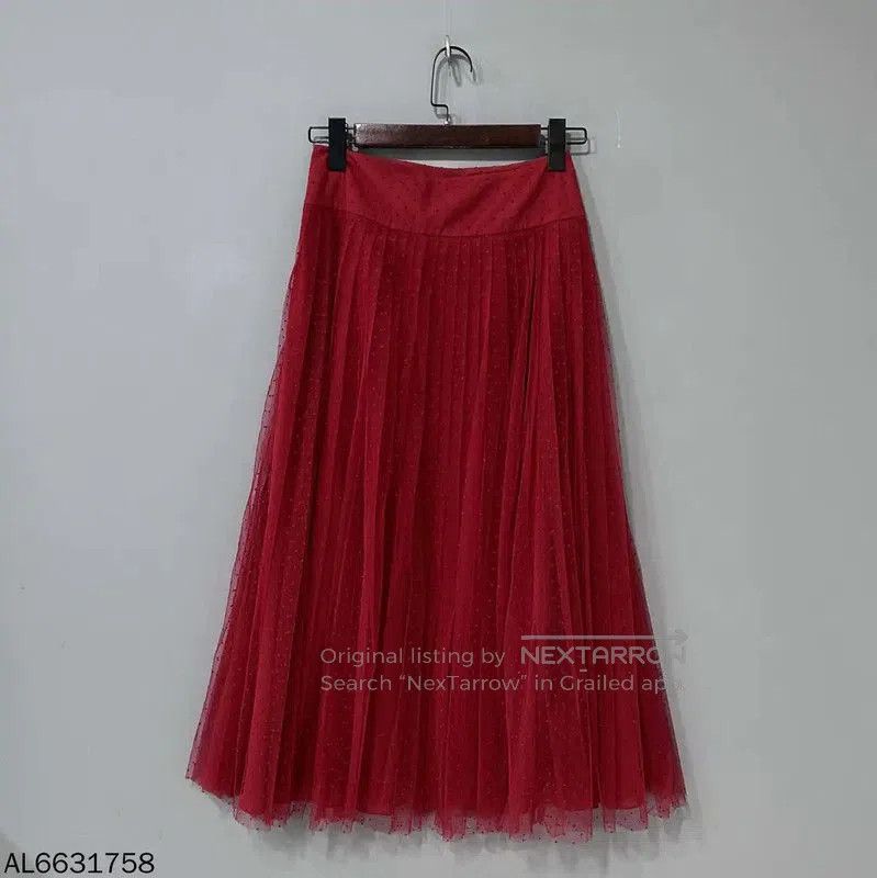 Dior Dior Red Women's Midi Skirt . Size 28" / US 6 / IT 42 - 1 Thumbnail