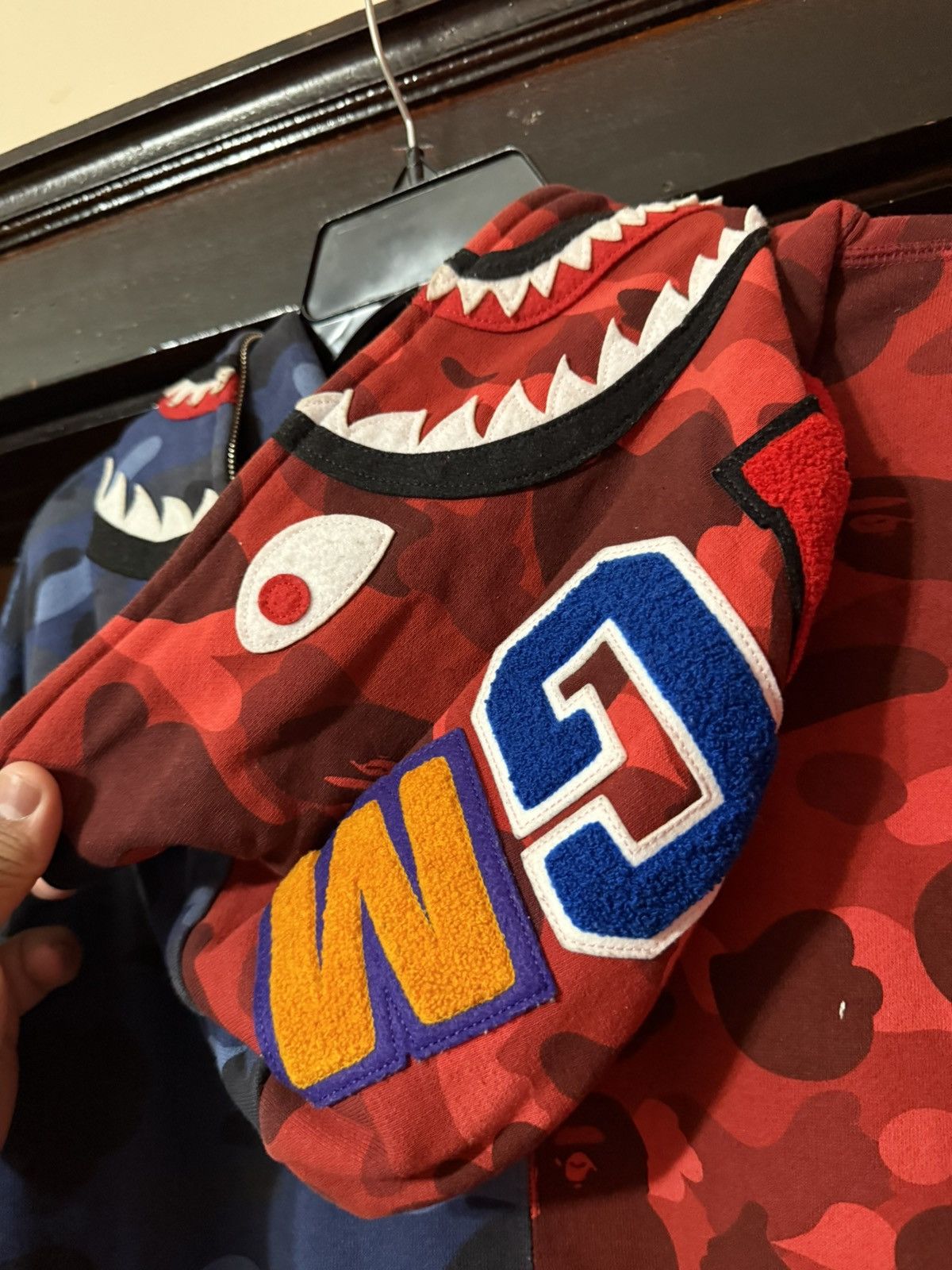 Bape Bape Red Camo Blue Camo Zip Up Size Large Size US L / EU 52-54 / 3 - 6 Thumbnail