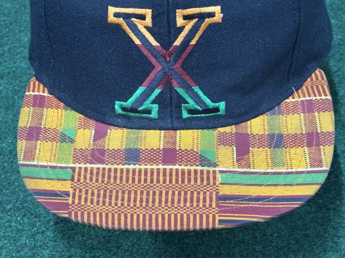Other Vintage Malcolm X Kente Cloth Pattern Brim Snapback Hat Size ONE SIZE - 4 Thumbnail