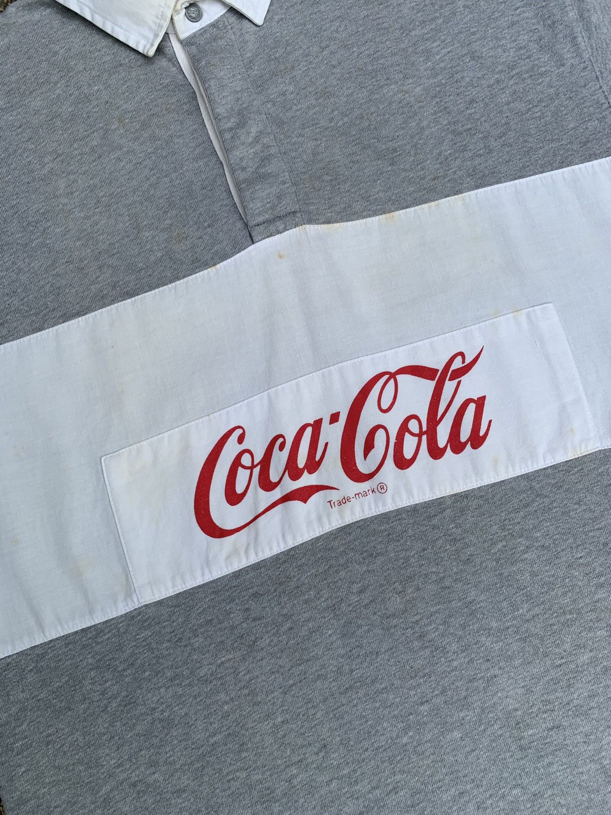 Coca Cola × Vintage 2000s Coca-cola Clothes Rugby Shirt Size US L / EU 52-54 / 3 - 2 Thumbnail