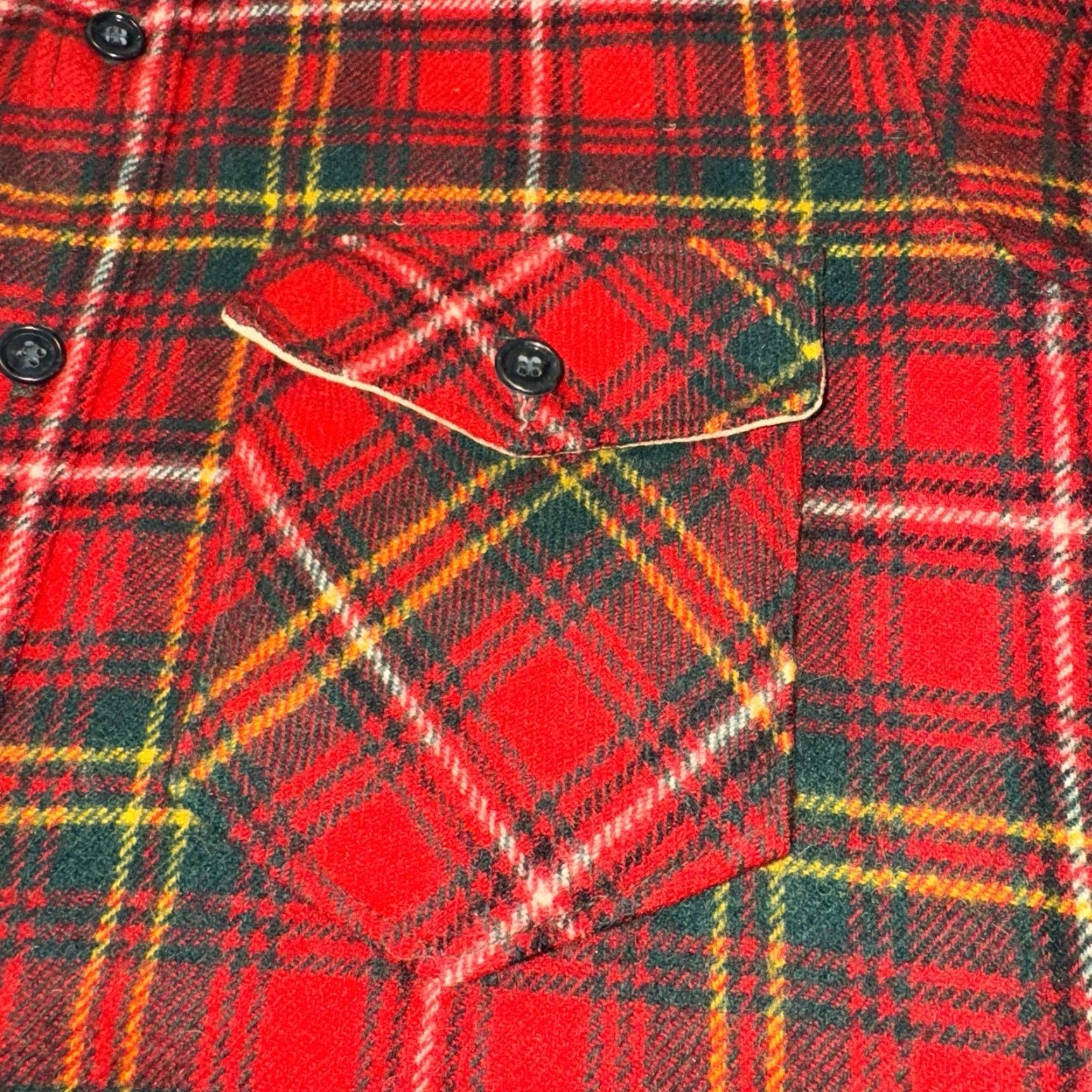 Vintage VINTAGE Woolrich Mens L Flannel Shirt Button Front Wool Plaid Red Size US L / EU 52-54 / 3 - 3 Thumbnail