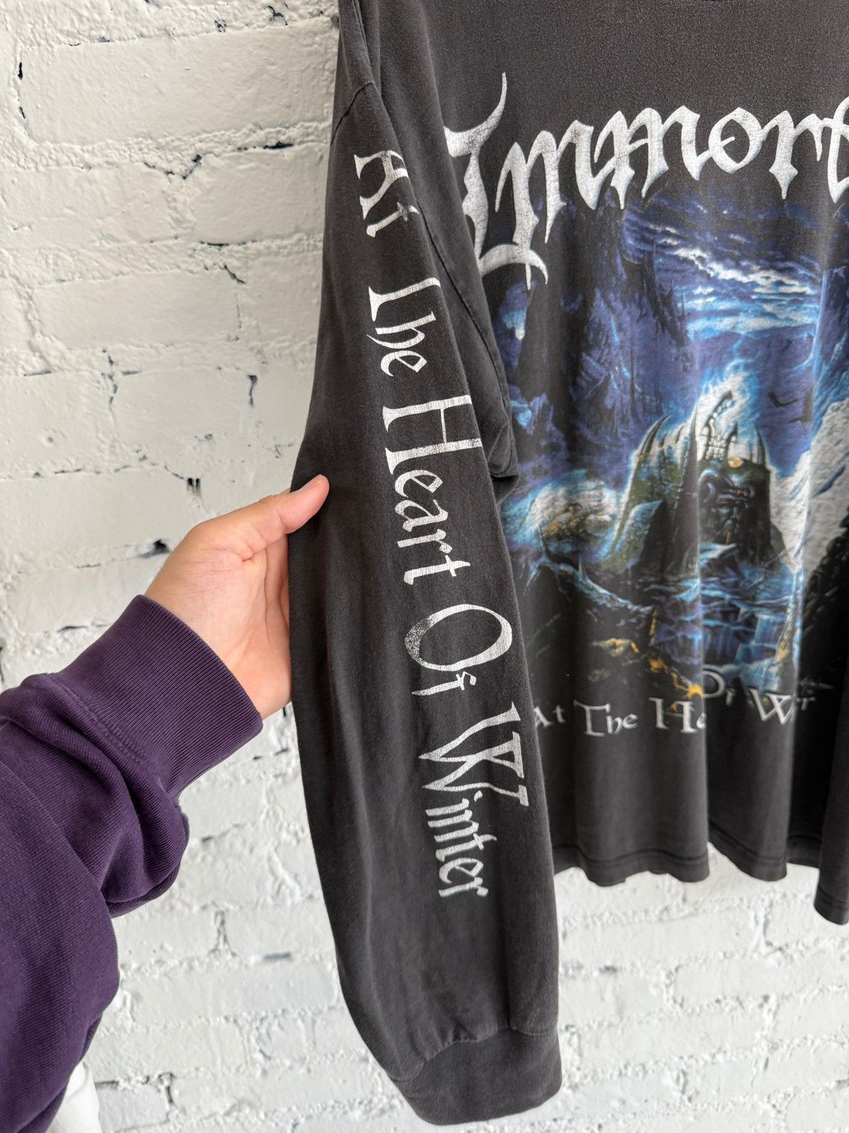 Vintage 1990s IMMORTAL ‘AT THE HEART OF WINTER’ L/S TEE Size US XL / EU 56 / 4 - 4 Thumbnail