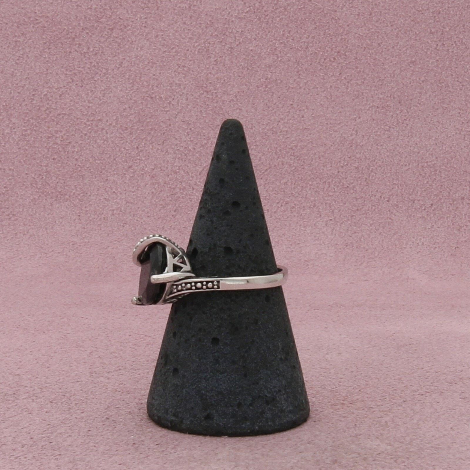 Sterling Silver sterling silver sapphire & cz crossover ring size 6.5 Size ONE SIZE - 4 Thumbnail