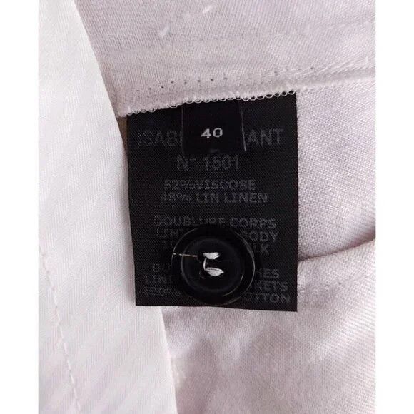 Isabel Marant Isabel Marant Silk Lined Linen Blend Pants Size 40 US 10 Size 32" / US 10 / IT 46 - 10 Thumbnail