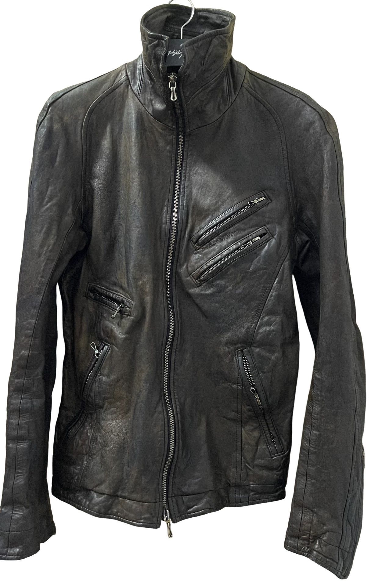Julius Goth_ik; era Julius x Gordini Waxed Leather Moto Rider