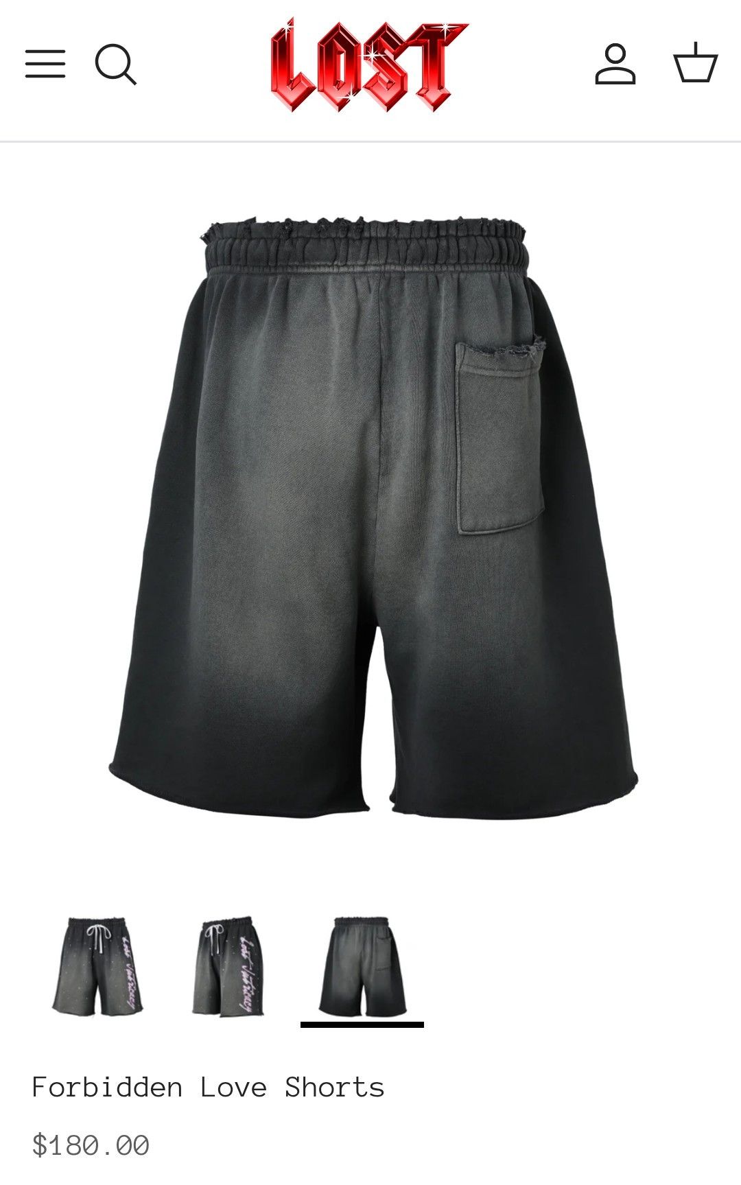 LOST INTRICACY Lost Intricacy Forbidden Love Shorts Brand New XXL Size US 40 / EU 56 - 2 Thumbnail