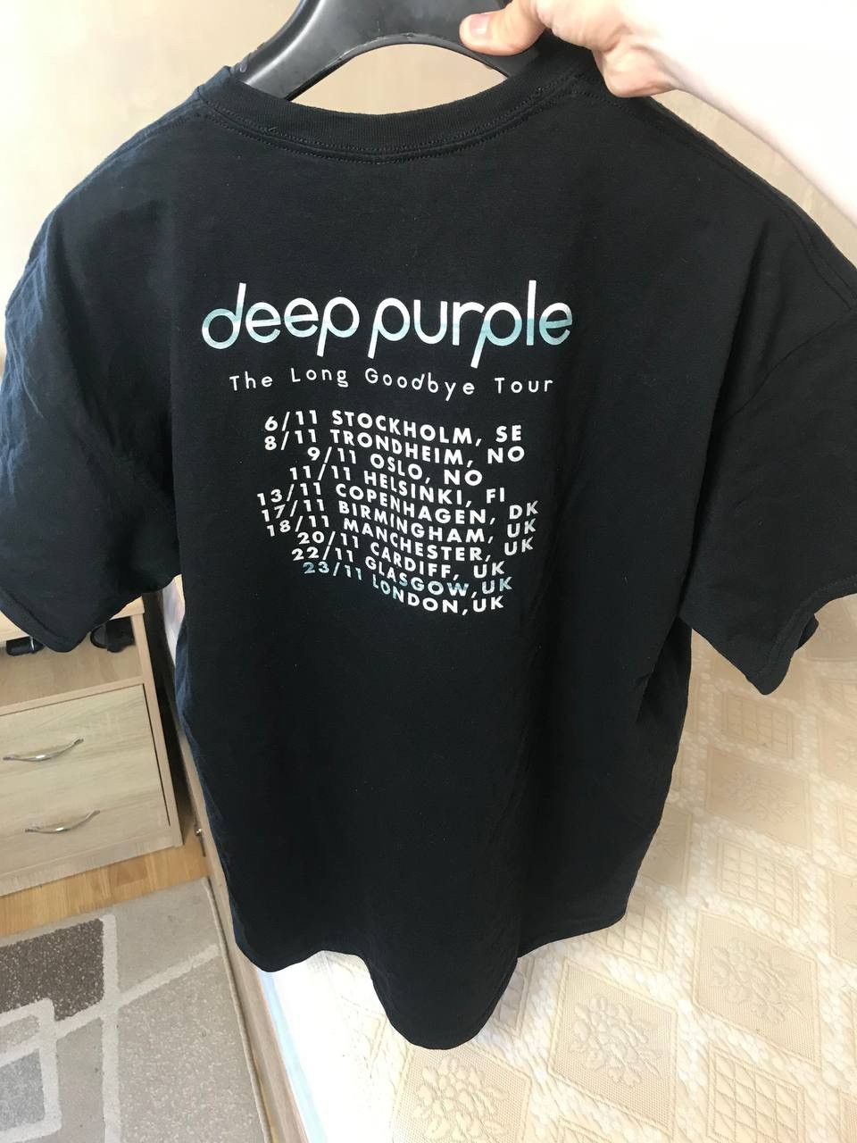 Band Tees 🔥 Deep Purple Band Rock T Shirt Infinite 2017 European Tour Size US XXL / EU 58 / 5 - 9 Thumbnail