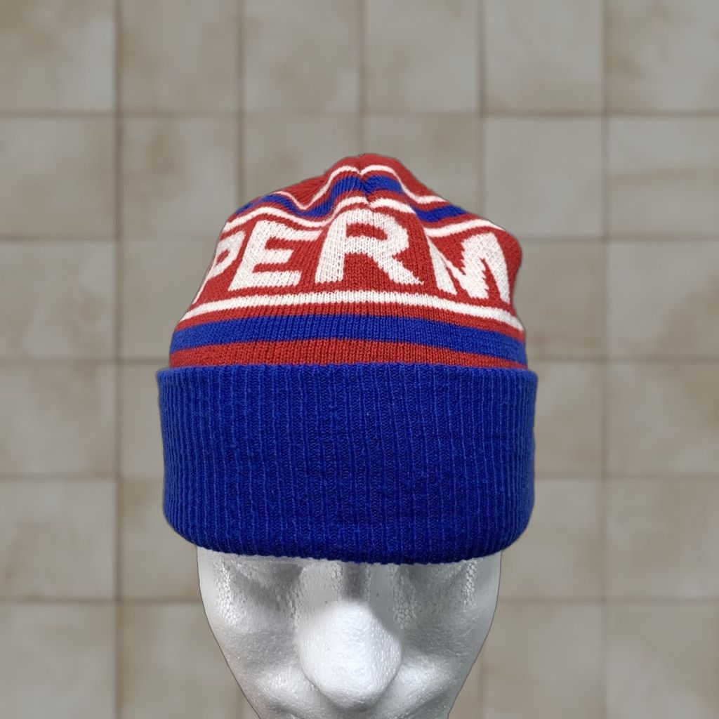 DC Comics DC Comics Superman Beanie Knit Multicolor Striped One Size 80s Winter Unisex Adults Size ONE SIZE - 1 Thumbnail