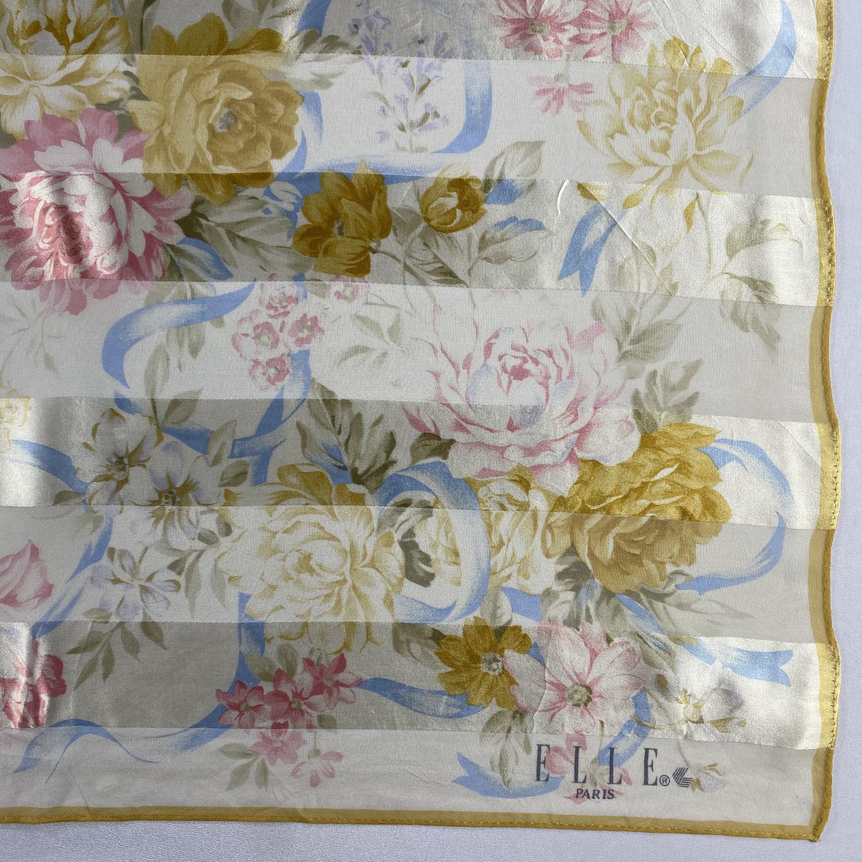 Japanese Brand × Vintage Vintage Elle Paris Silk Scarf SS029 Size ONE SIZE - 2 Thumbnail