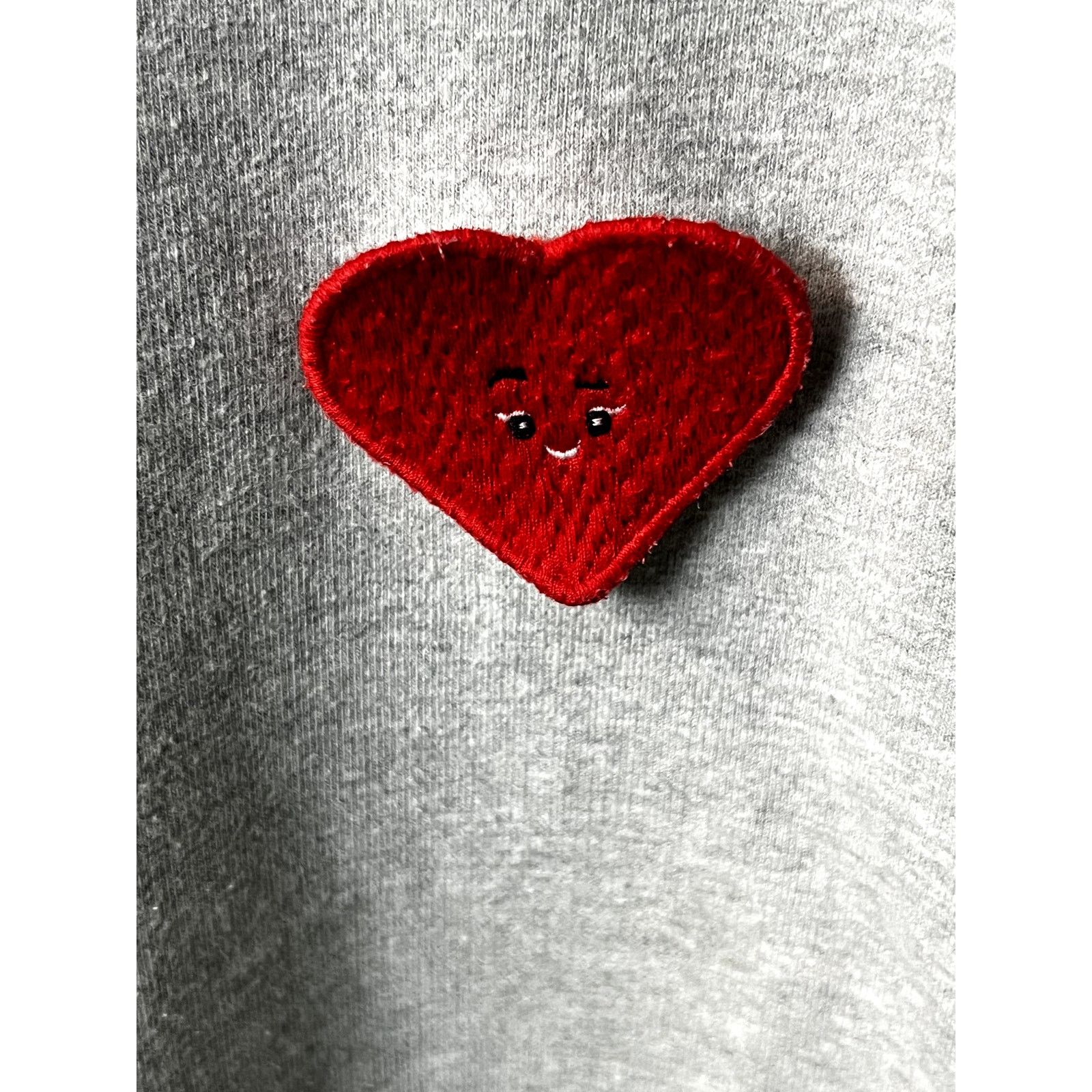 Jason Wu Jason Wu Men's Medium Gray Crewneck Sweatshirt Smiley Heart Size US M / EU 48-50 / 2 - 2 Thumbnail